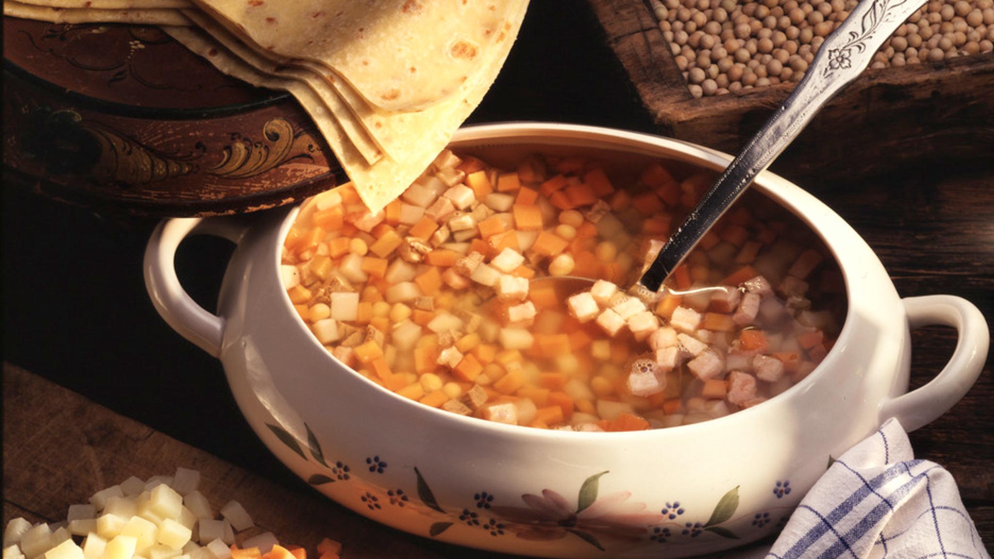 Comida típica de Hallingdal, en el Este de Noruega.