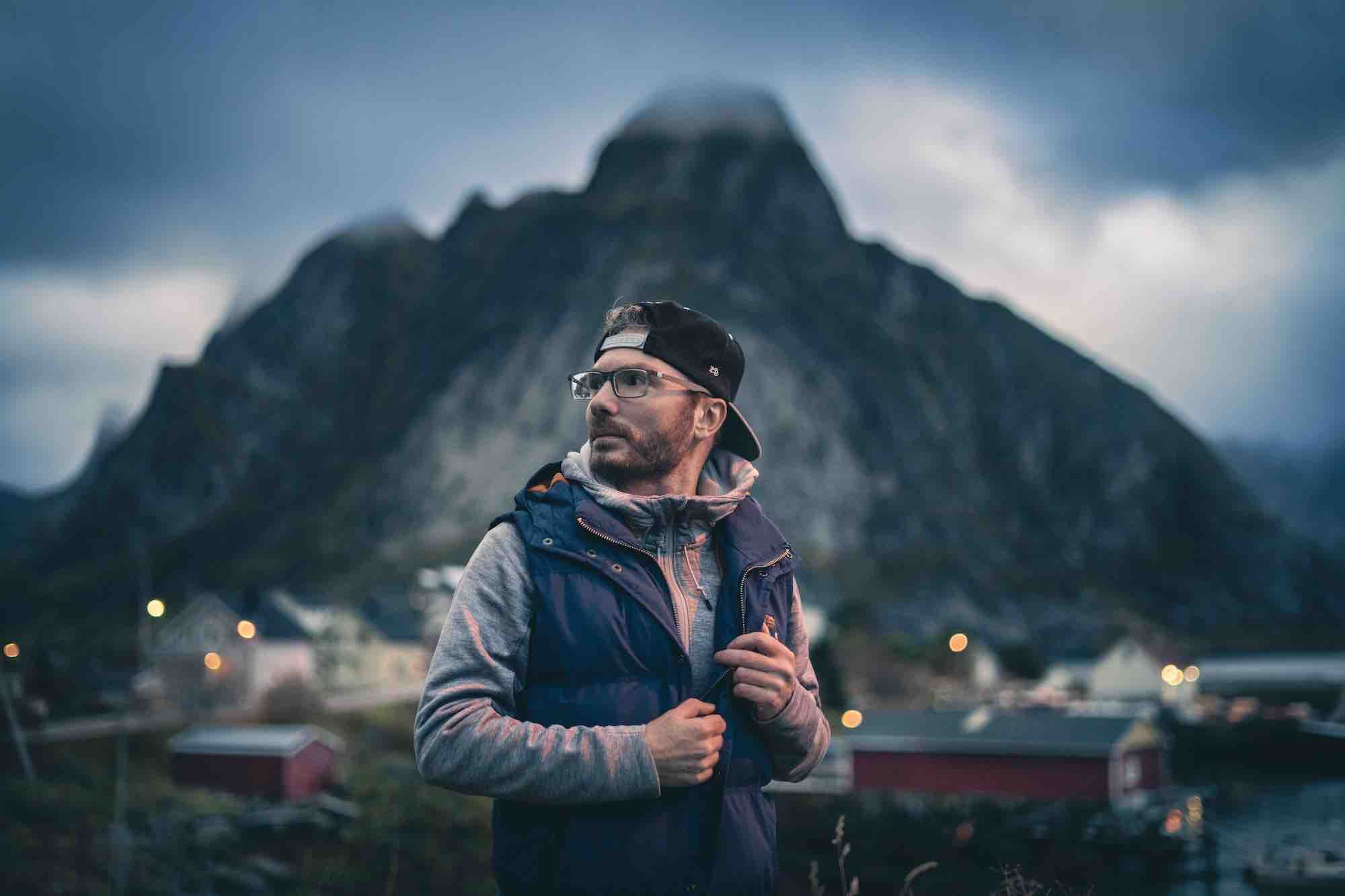 Photographer Dino Serrao in Lofoten, Northern Norway