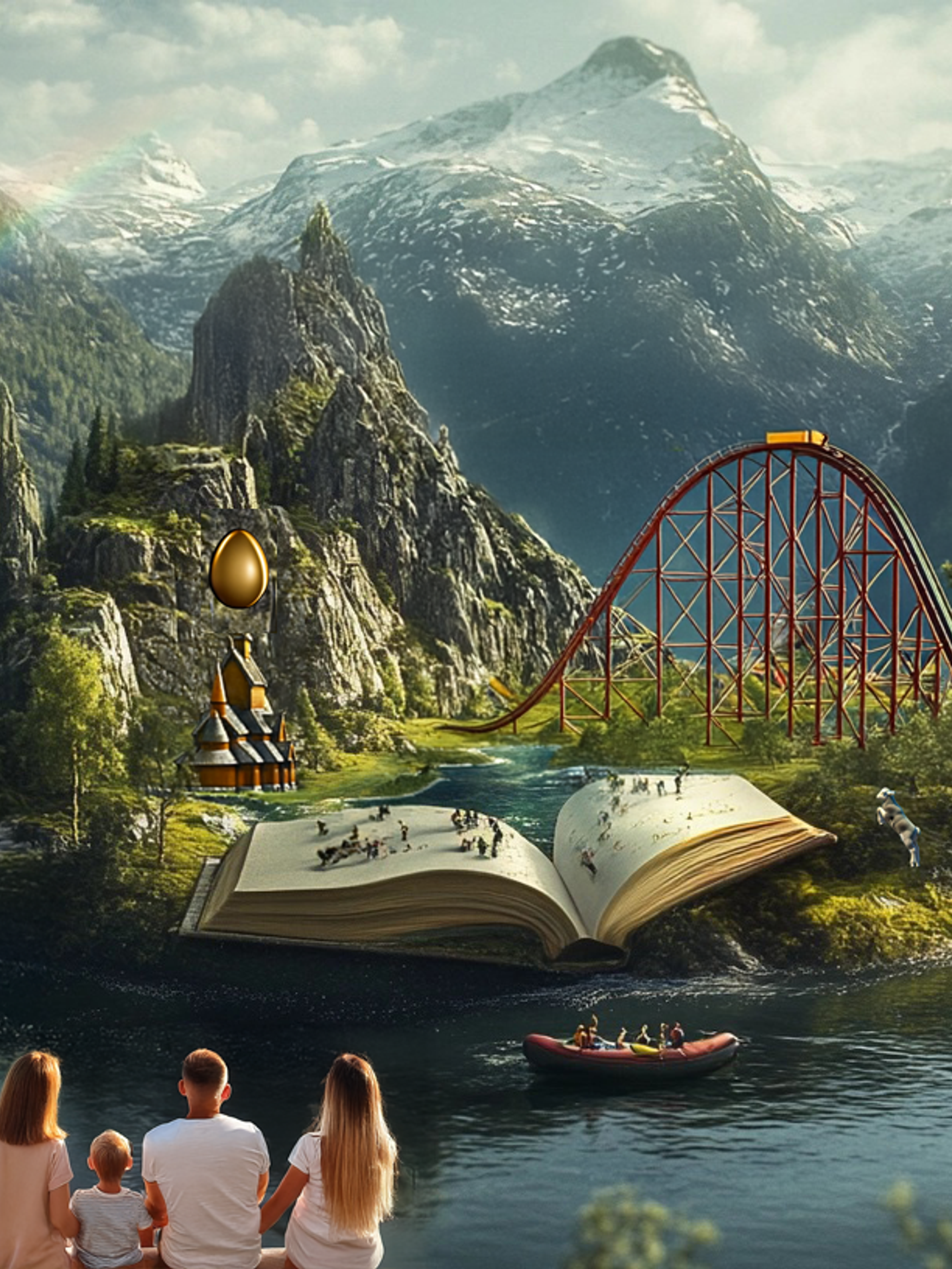 Video thumbnail for the Fairytale Finder app with a picture of a car driving in a virtual world.