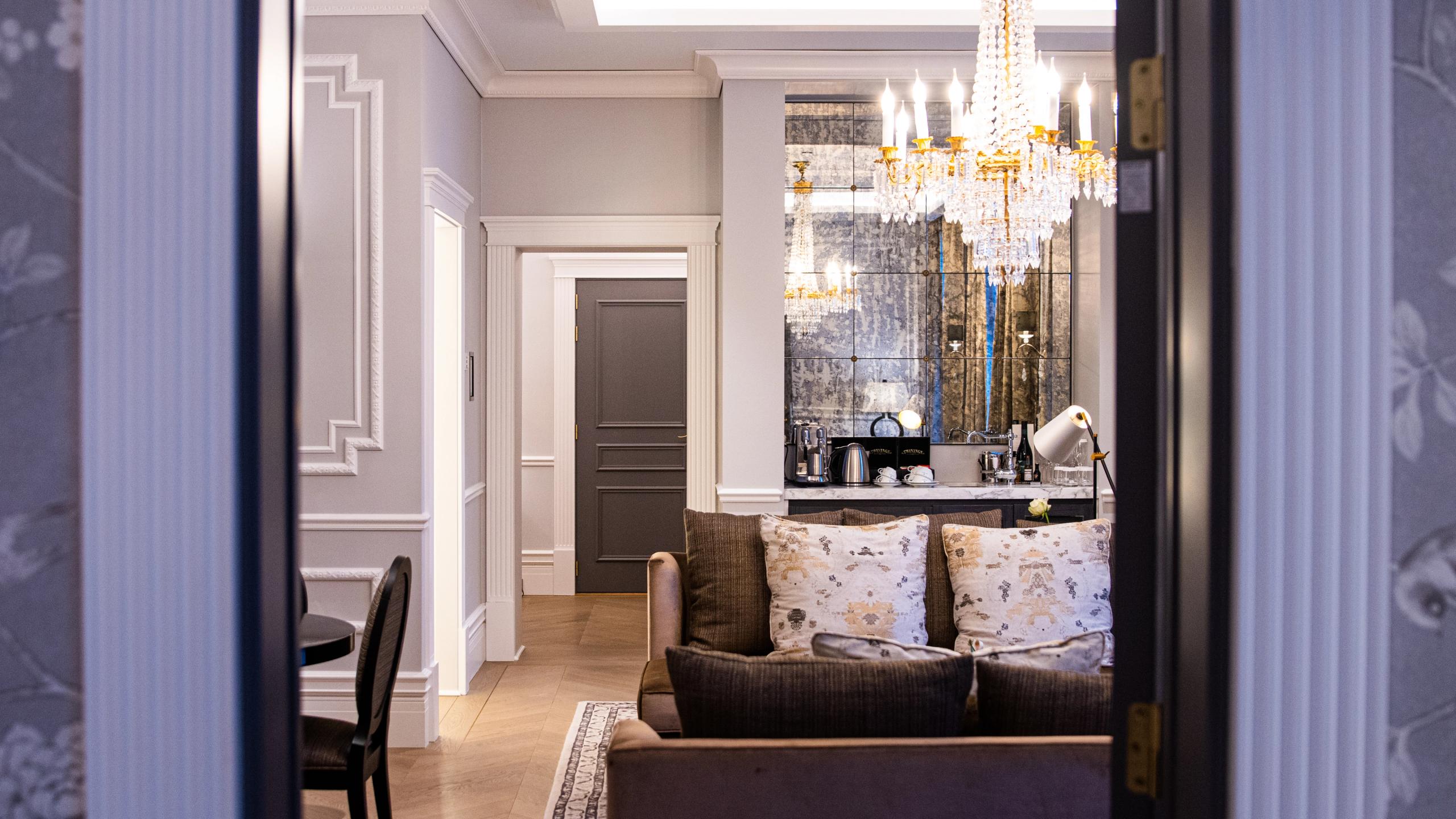 A view of one of the rooms at Hotel Britannia in Trondheim, Trøndelag