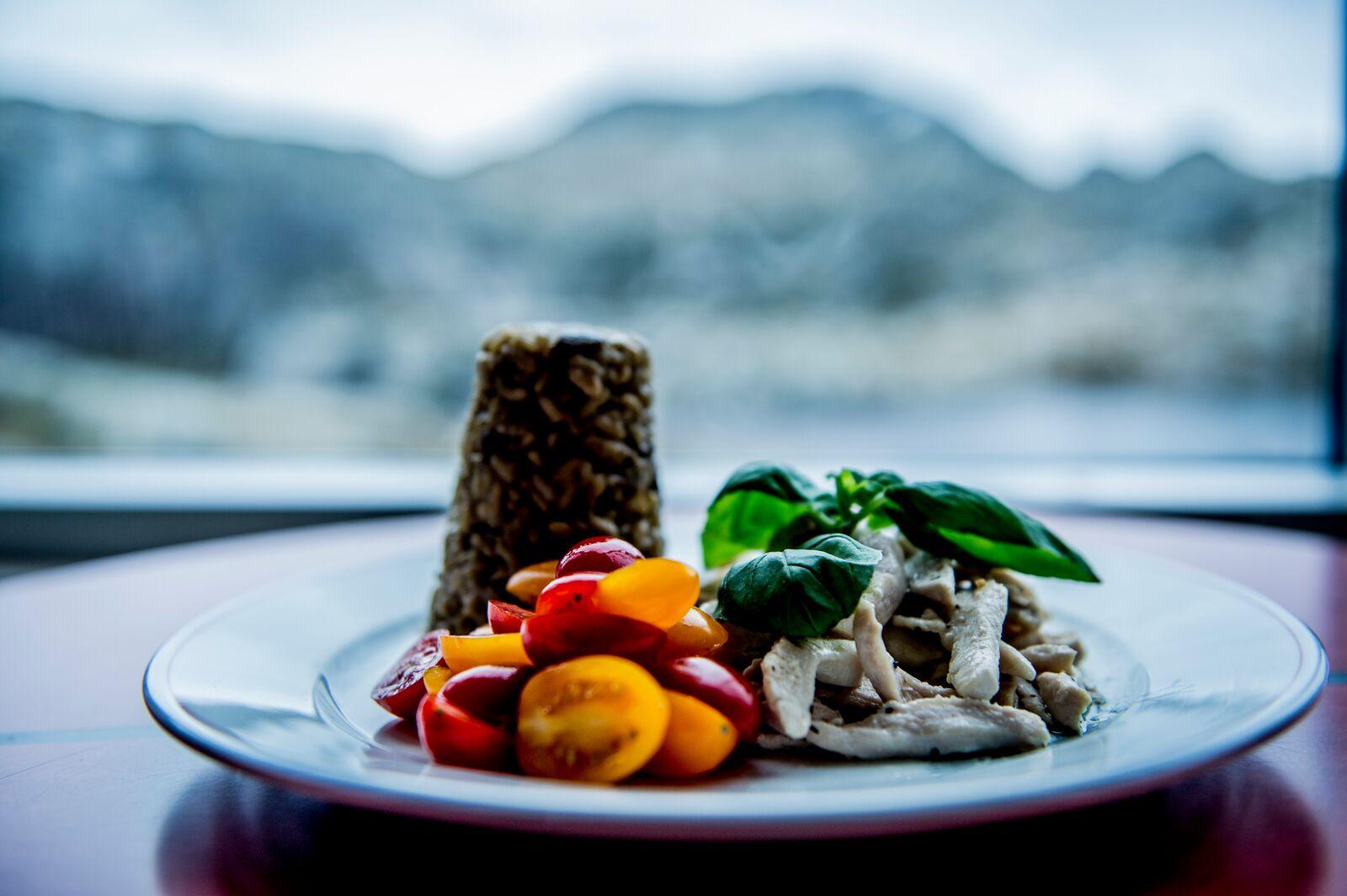 A plate of food