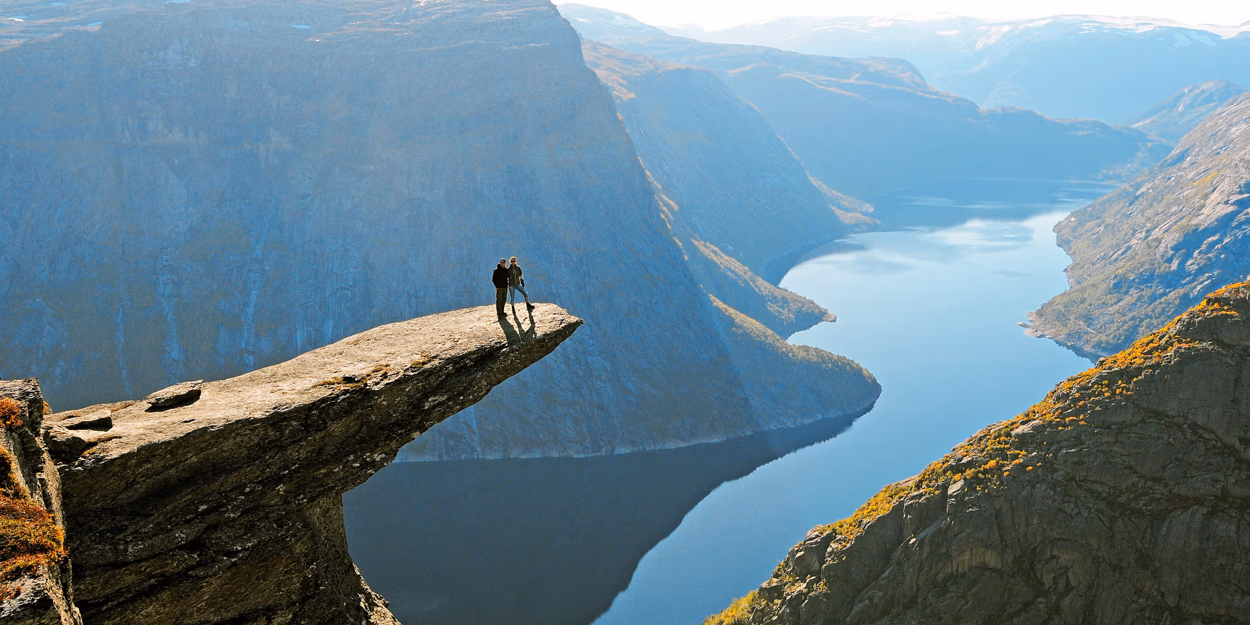 Hiking to Trolltunga in Fjord Norway