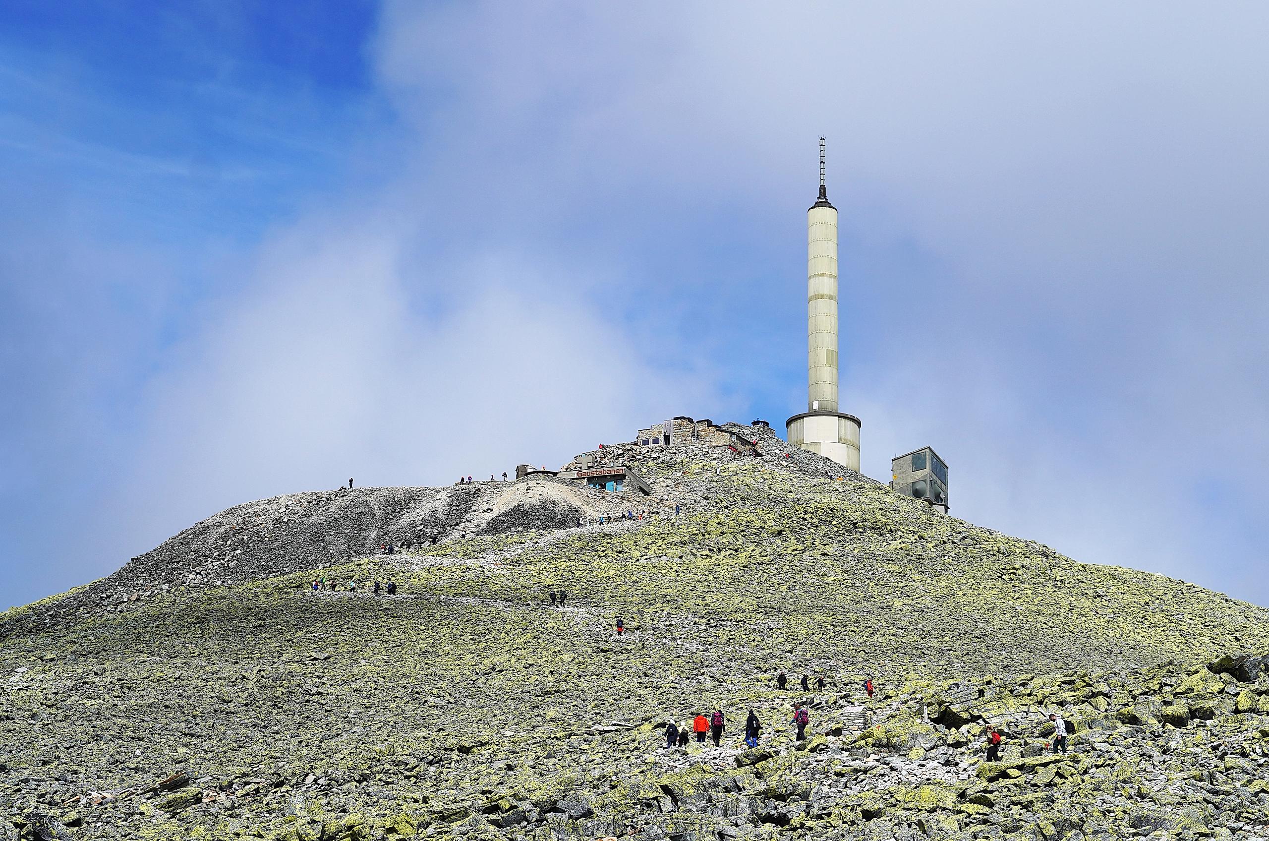 Gaustatoppen mountain top.