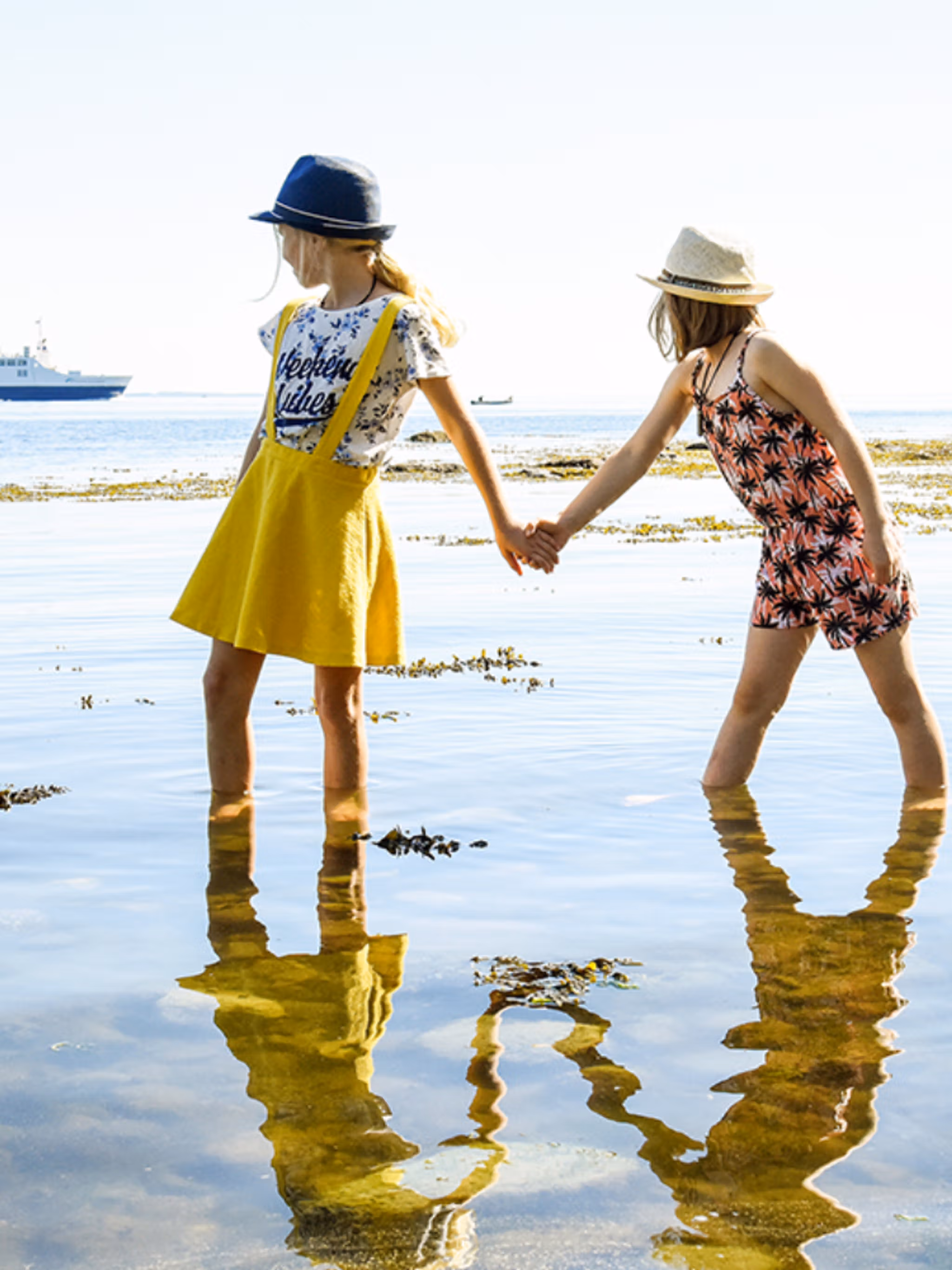 Kids at the beach in Moss