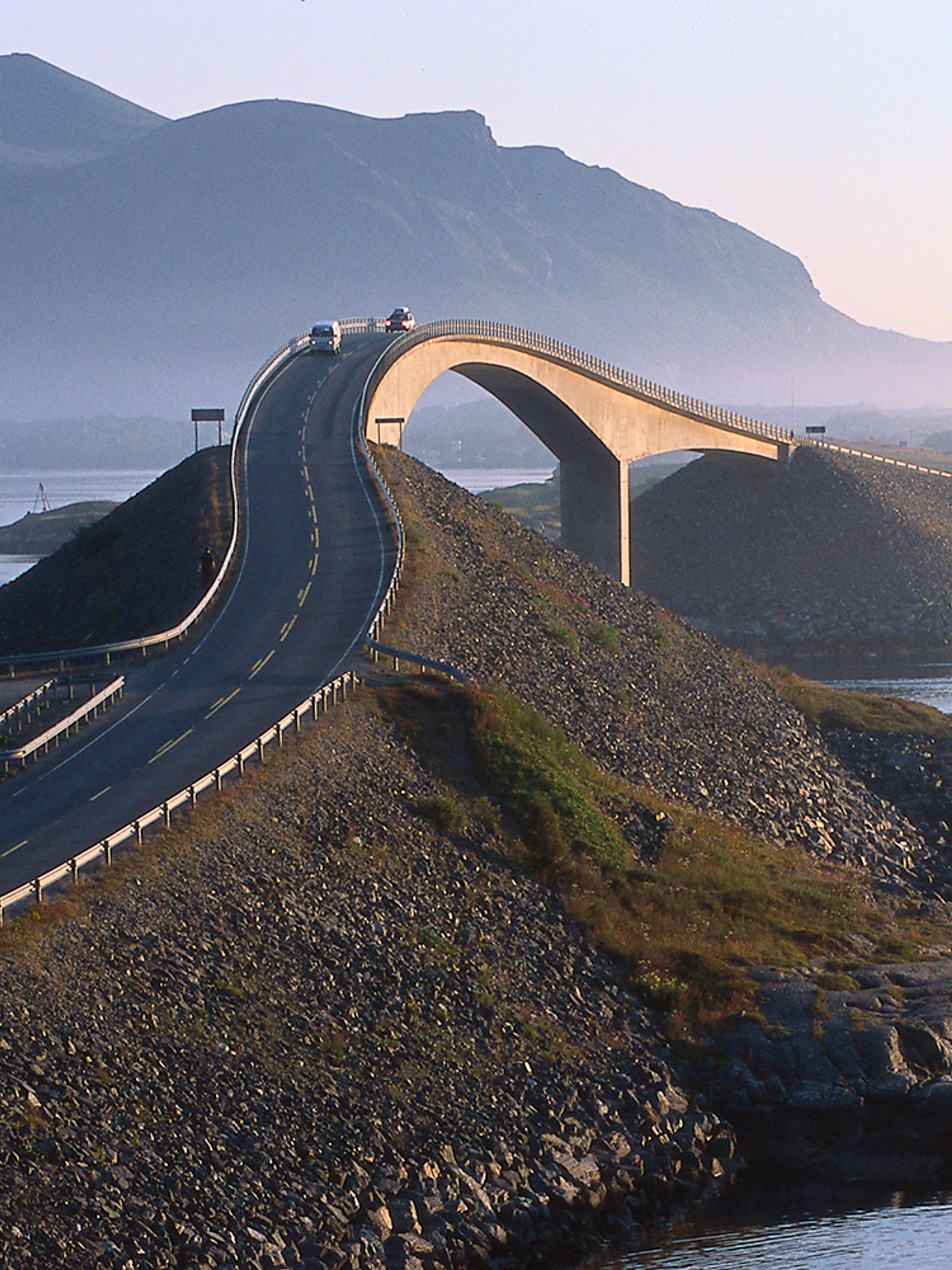 The Norwegian Scenic Route Atlanterhavsvegen in Northwest