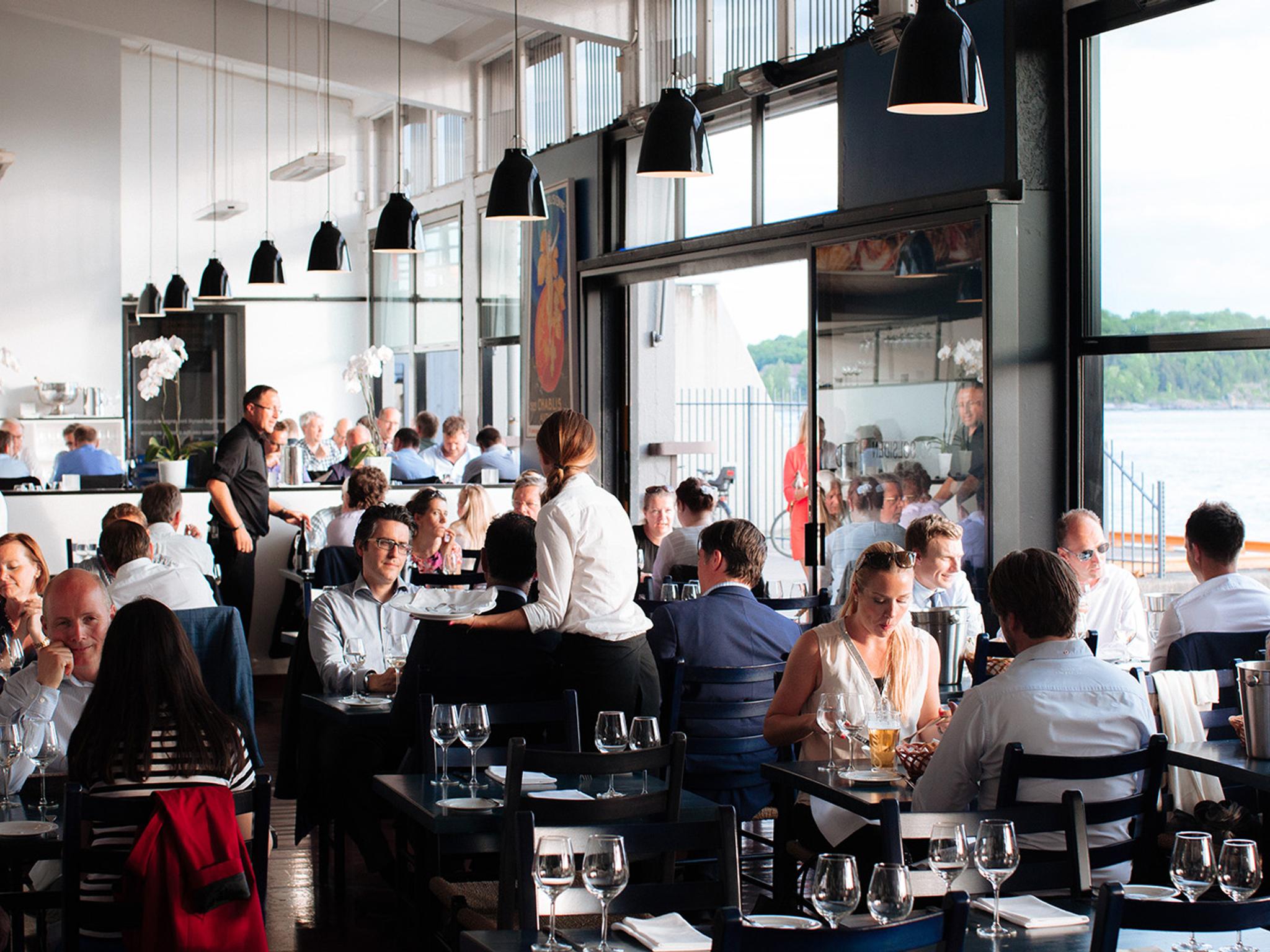 Mat og drikke på Solsiden Restaurant i Oslo