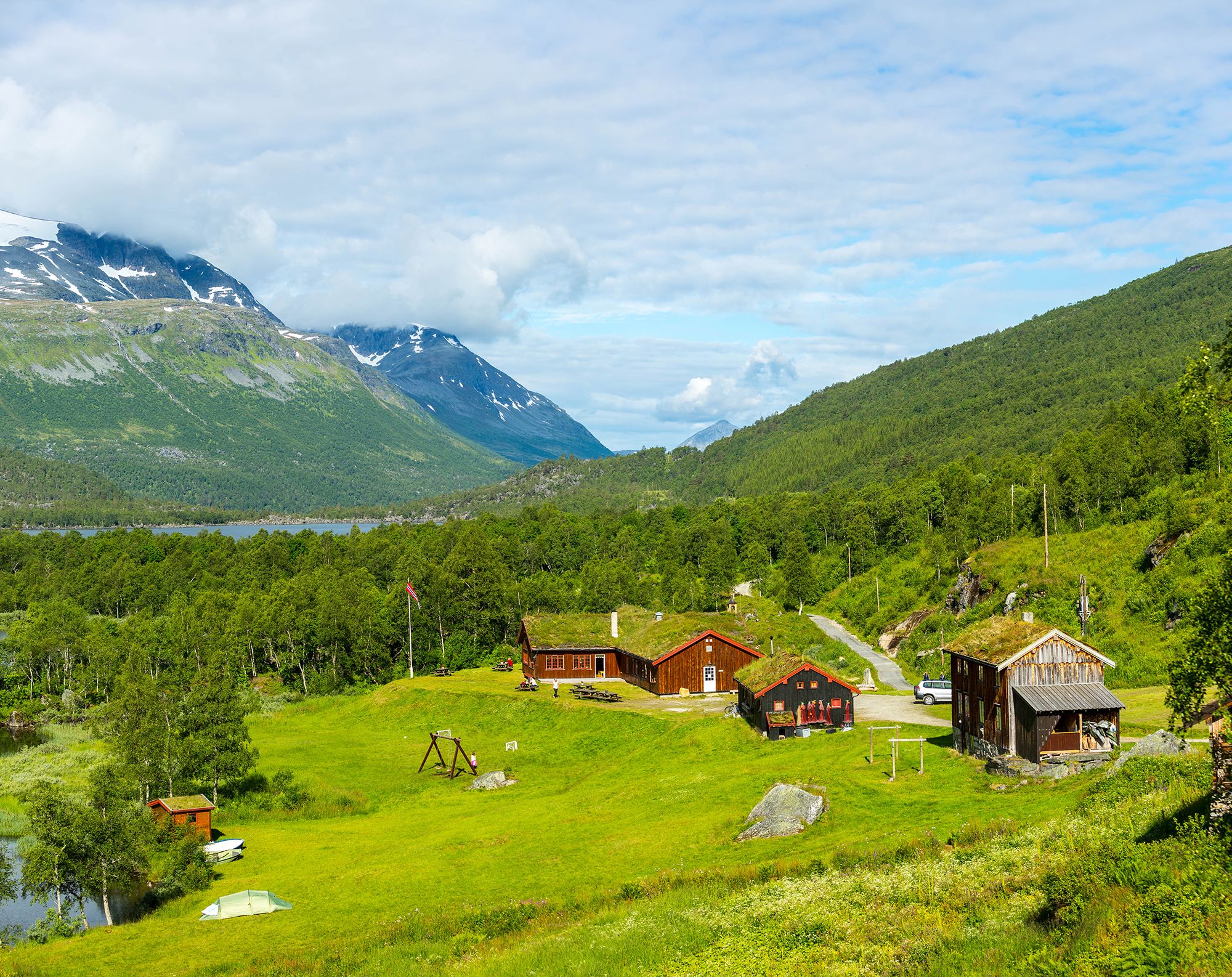 DNT-hytta Innerdalshytta i Trollheimen i Trøndelag