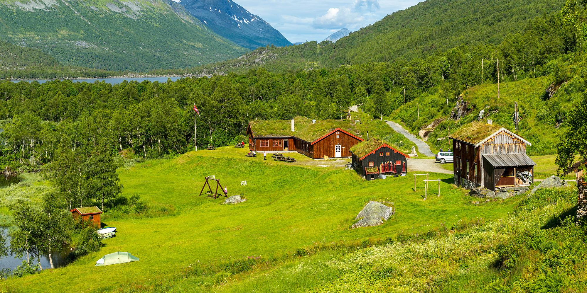 DNT-hytta Innerdalshytta i Trollheimen i Trøndelag
