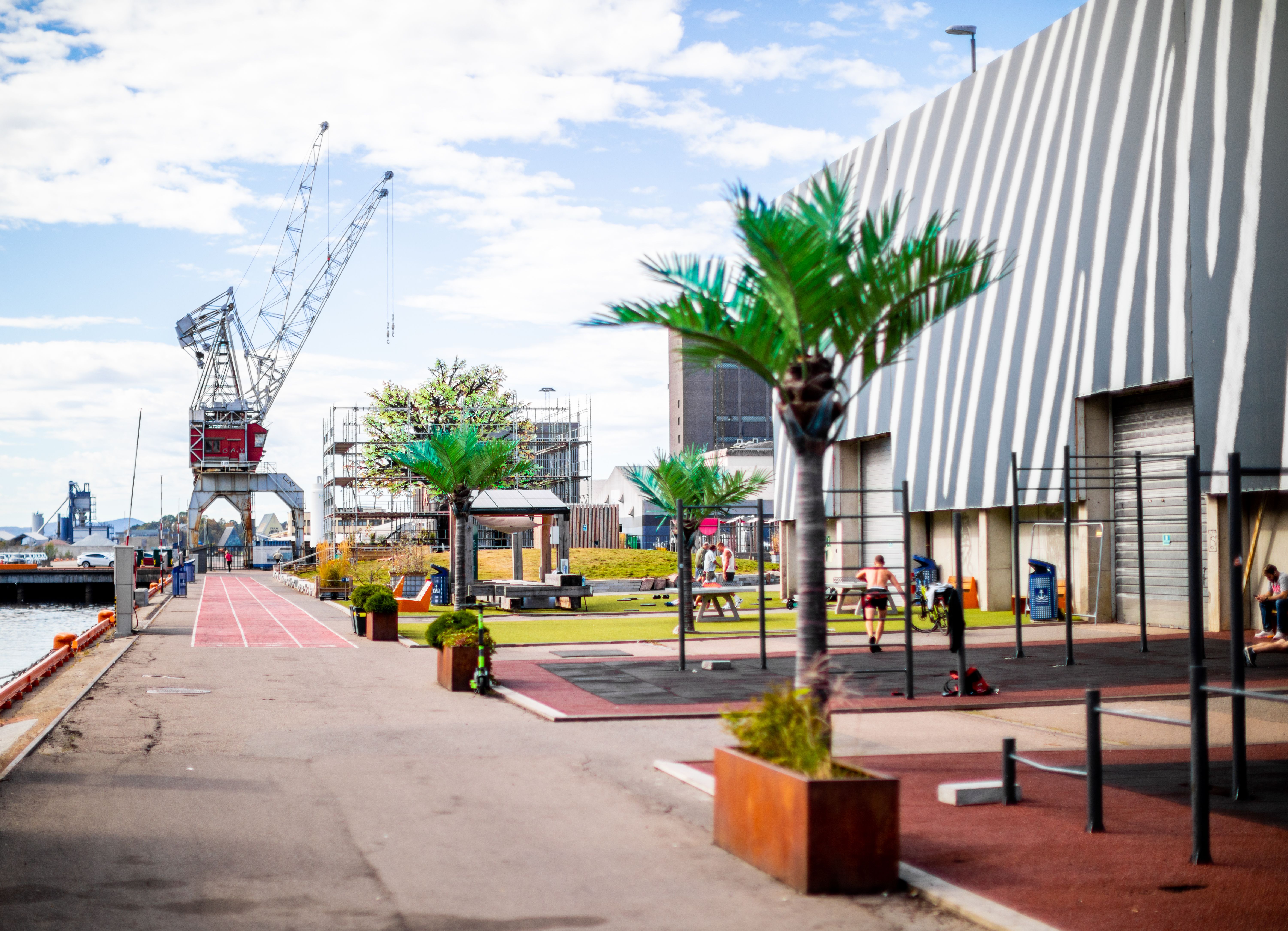 The Tuftepark in front of Skur 13 at The Filipstadkaia
