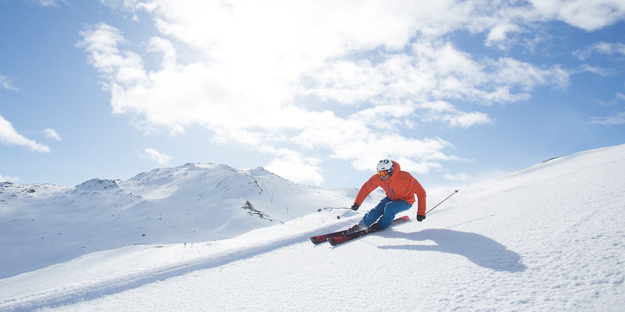 Plan your trip to Hemsedal: A person alpine skiing in Hemsedal, Eastern Norway