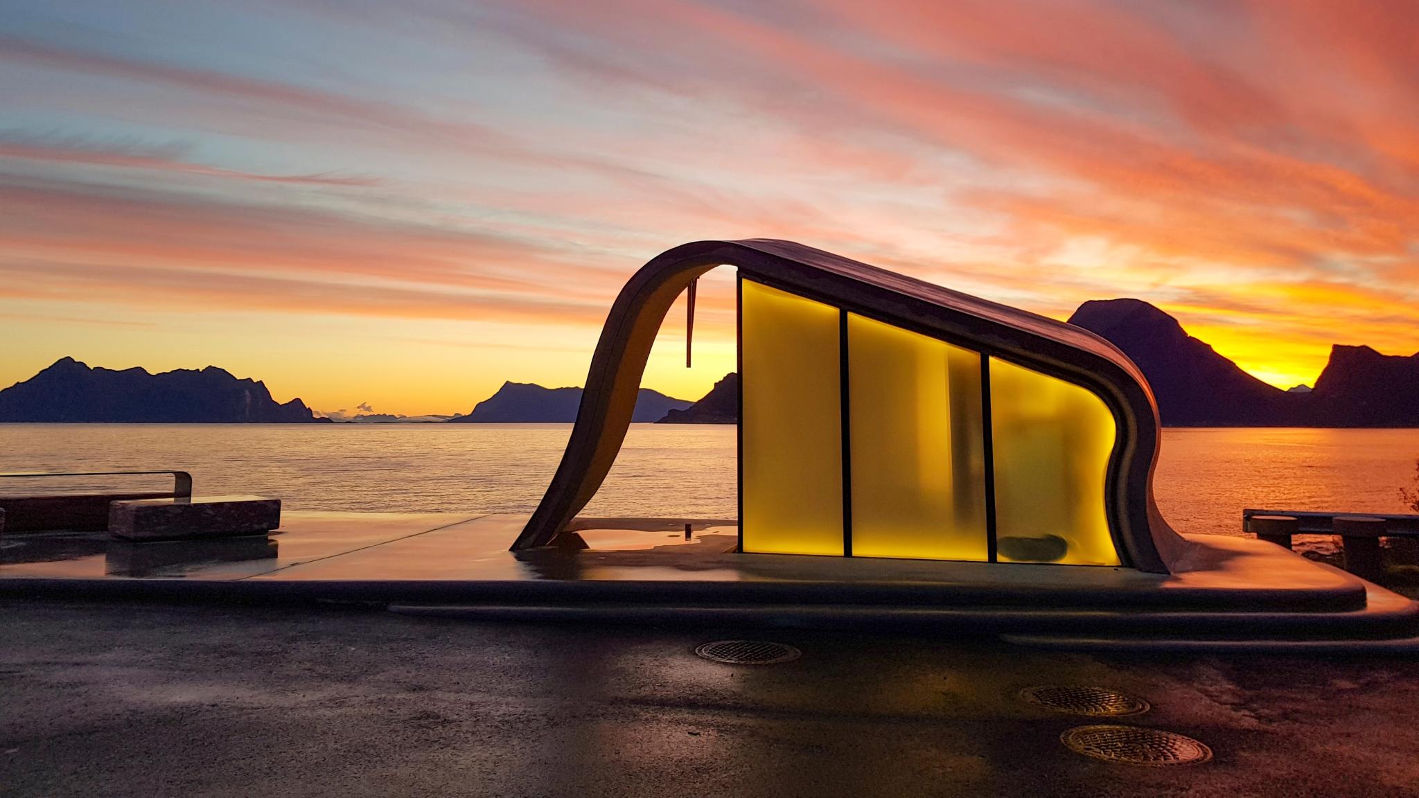 Ureddplassen på Nasjonal turistveg Helgelandskysten i Nord-Norge