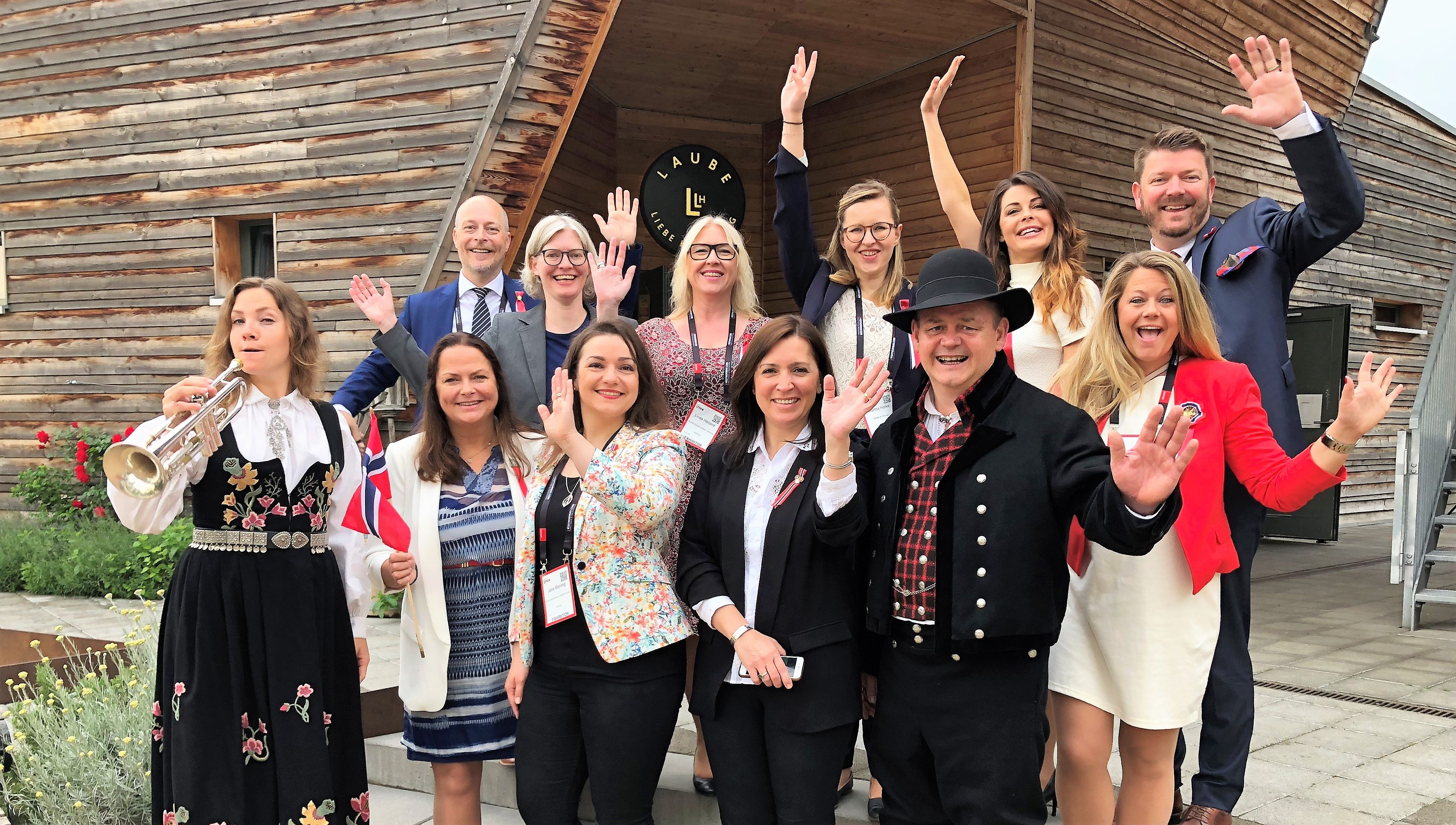 Glade norske deltagere på IMEX 2018 i Frankfurt