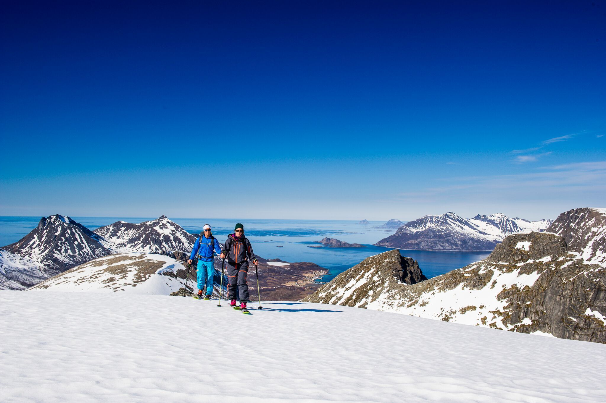 Ski touring in the Lyngen Alps, Northern Norway
