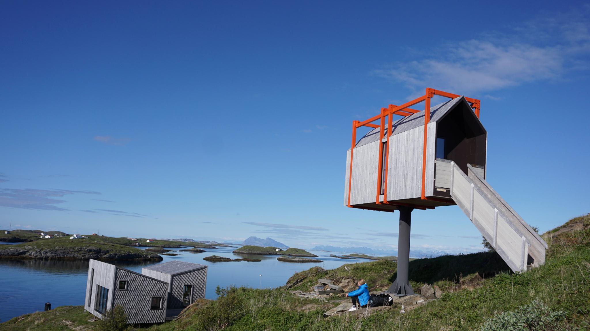 Alojamiento Fordypningsrommet Fleinvær (The Arctic Hideaway), en Helgeland, Norte de Noruega.