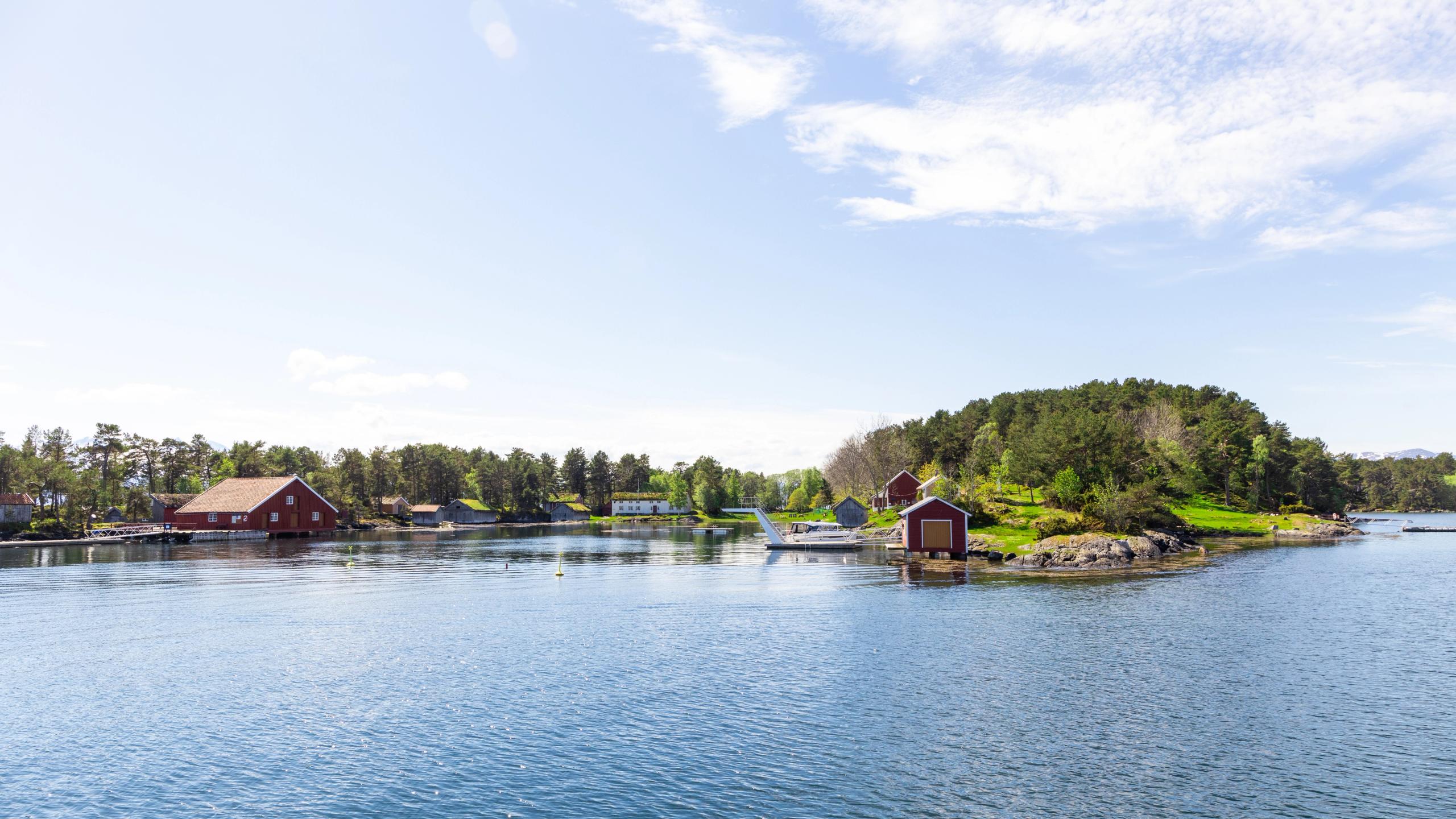 Island of Hjertøya seen from the water