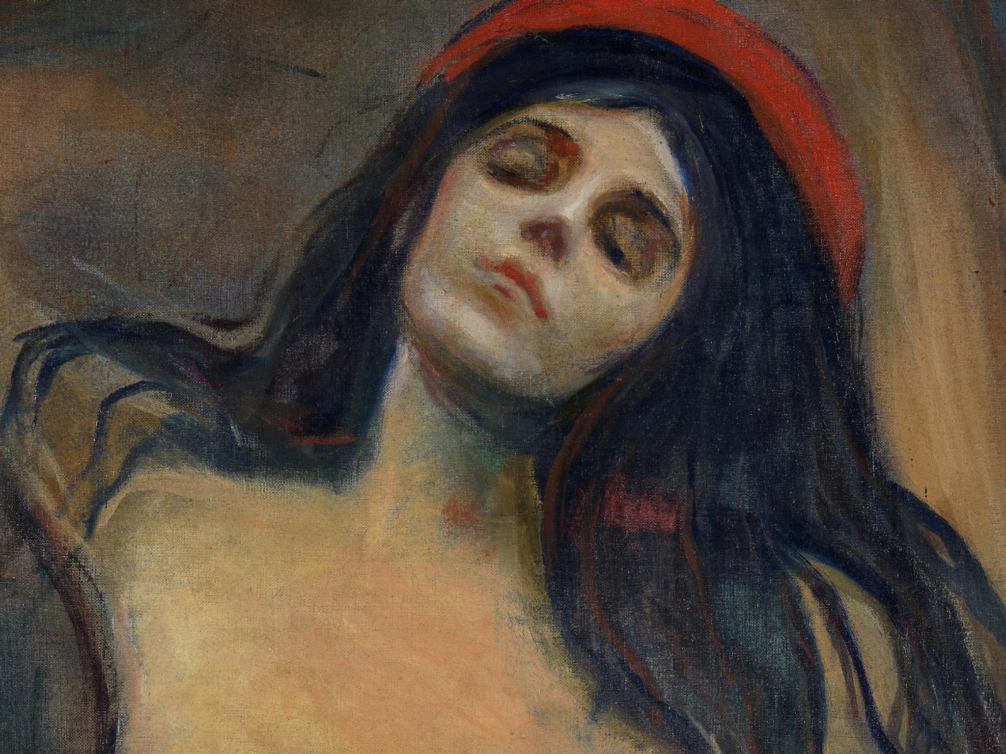 The world-famous painting Madonna by Edvard Munch