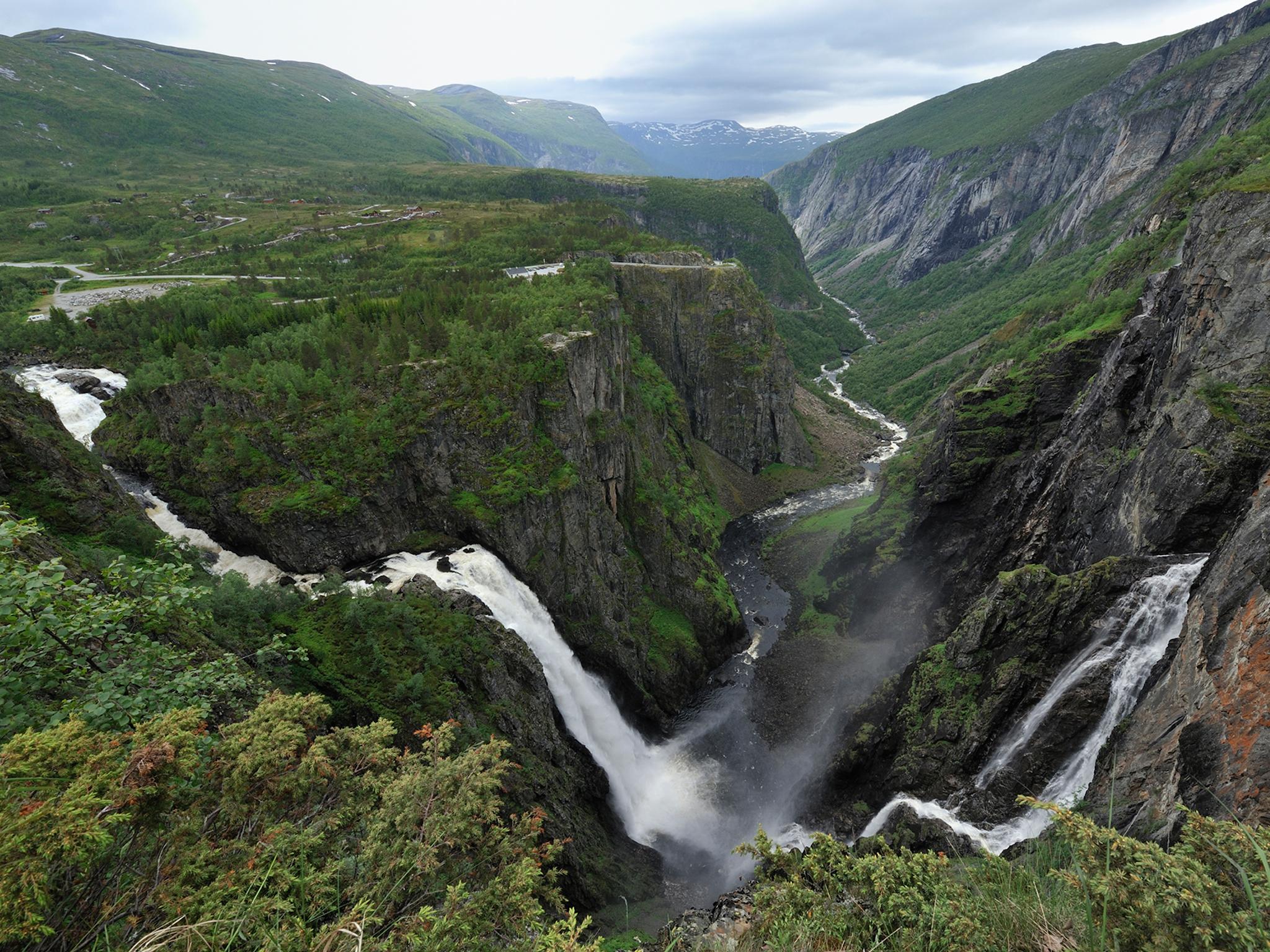 Vøringsfossen ved Nasjonal turistveg Hardangervidda på Vestlandet