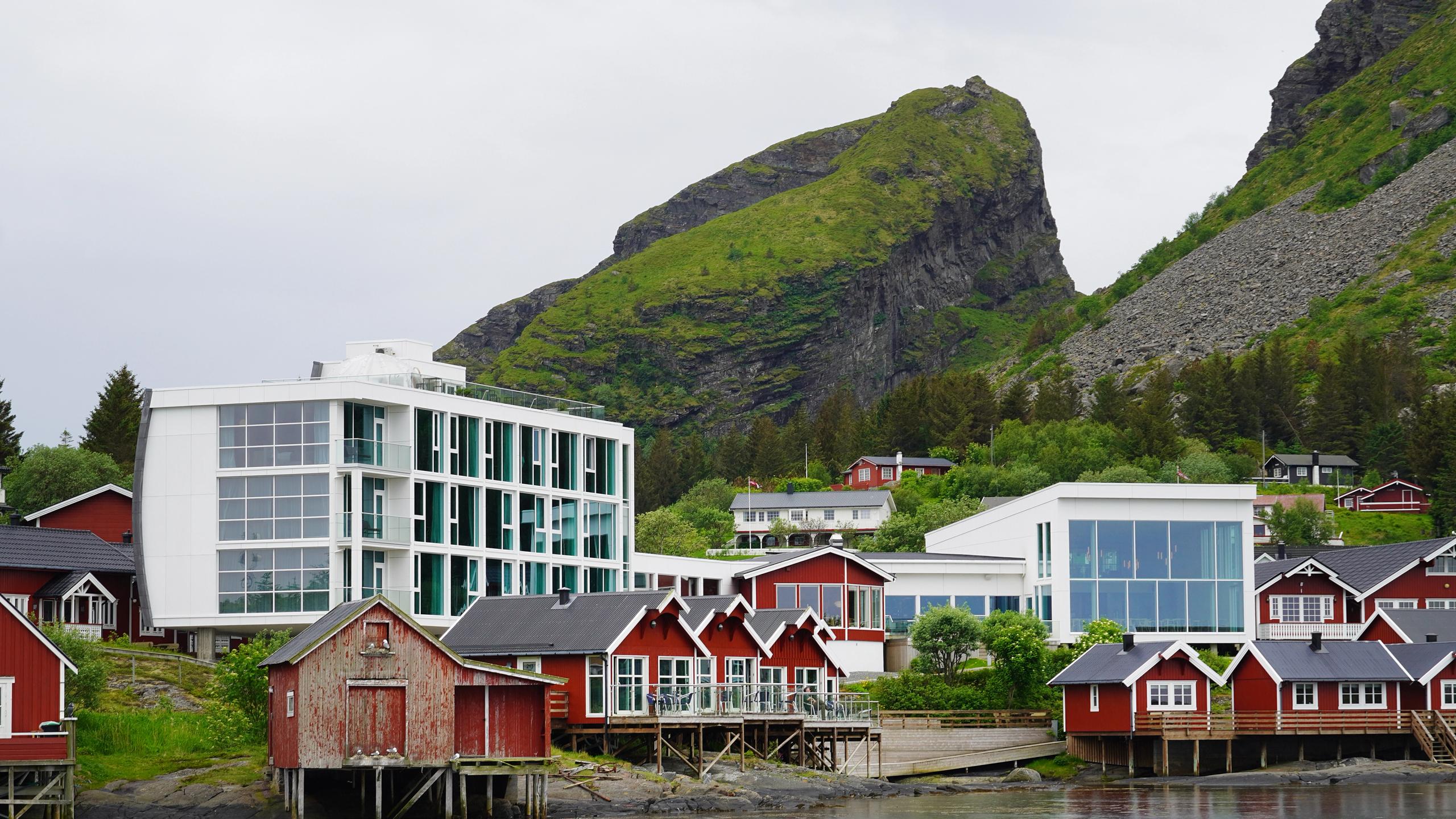 A hotel on the island of Lovund.