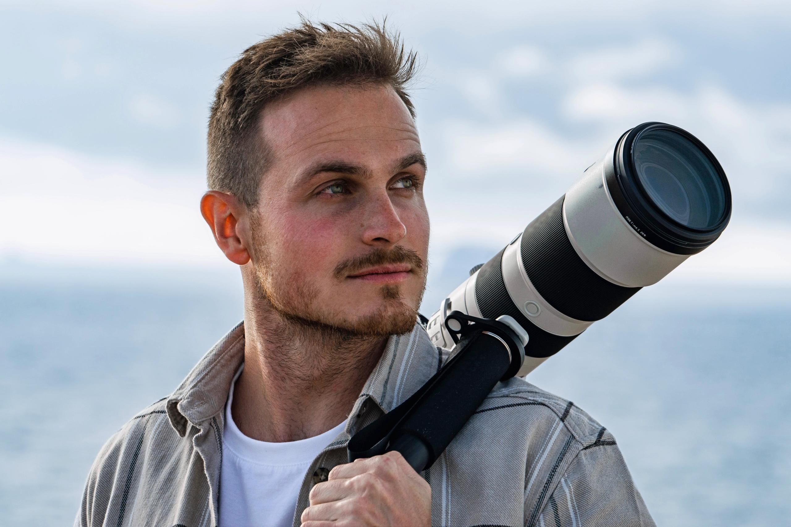 A photographer with a camera.