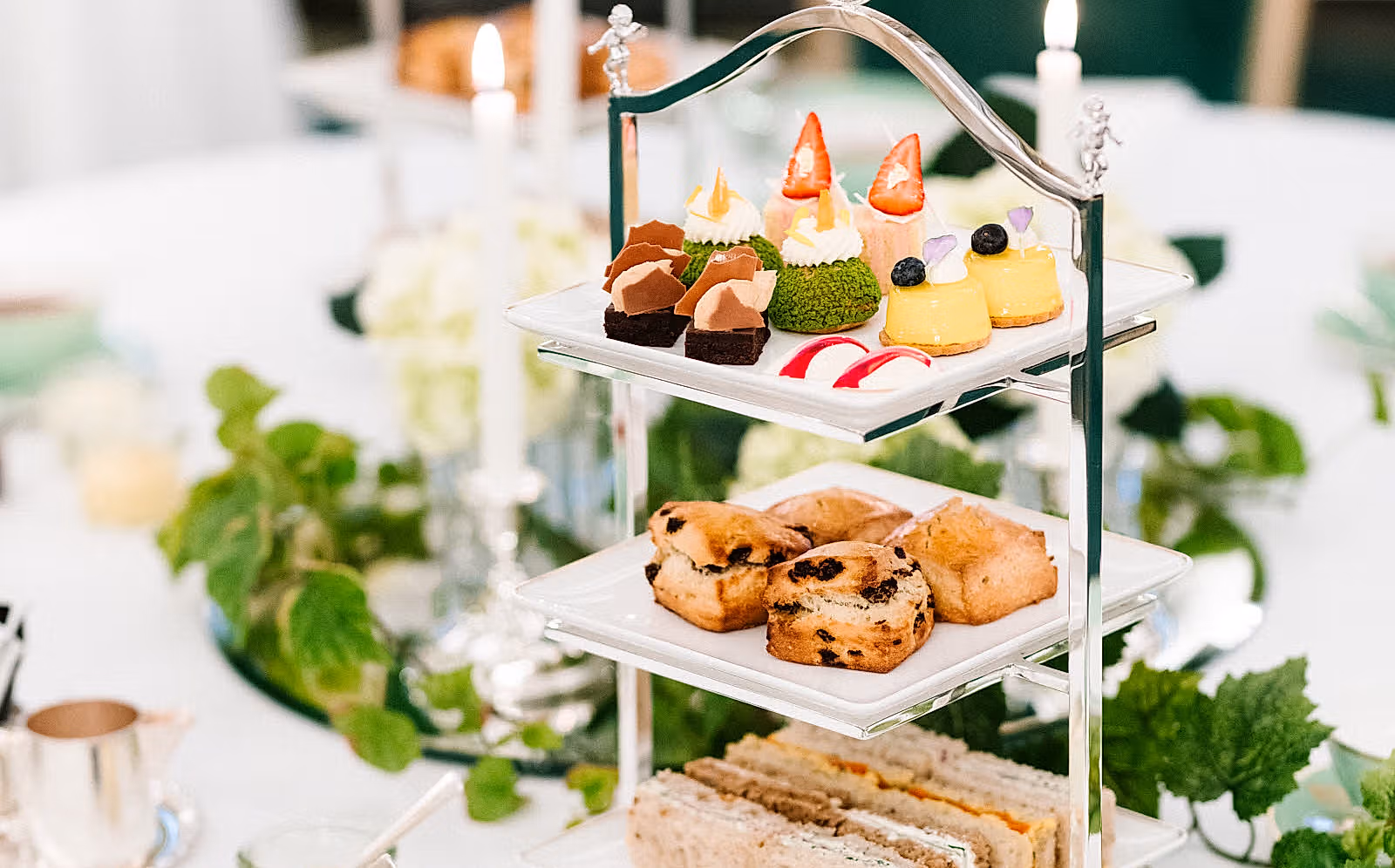 Afternoon tea at Hotel Bristol, Oslo, Eastern Norway