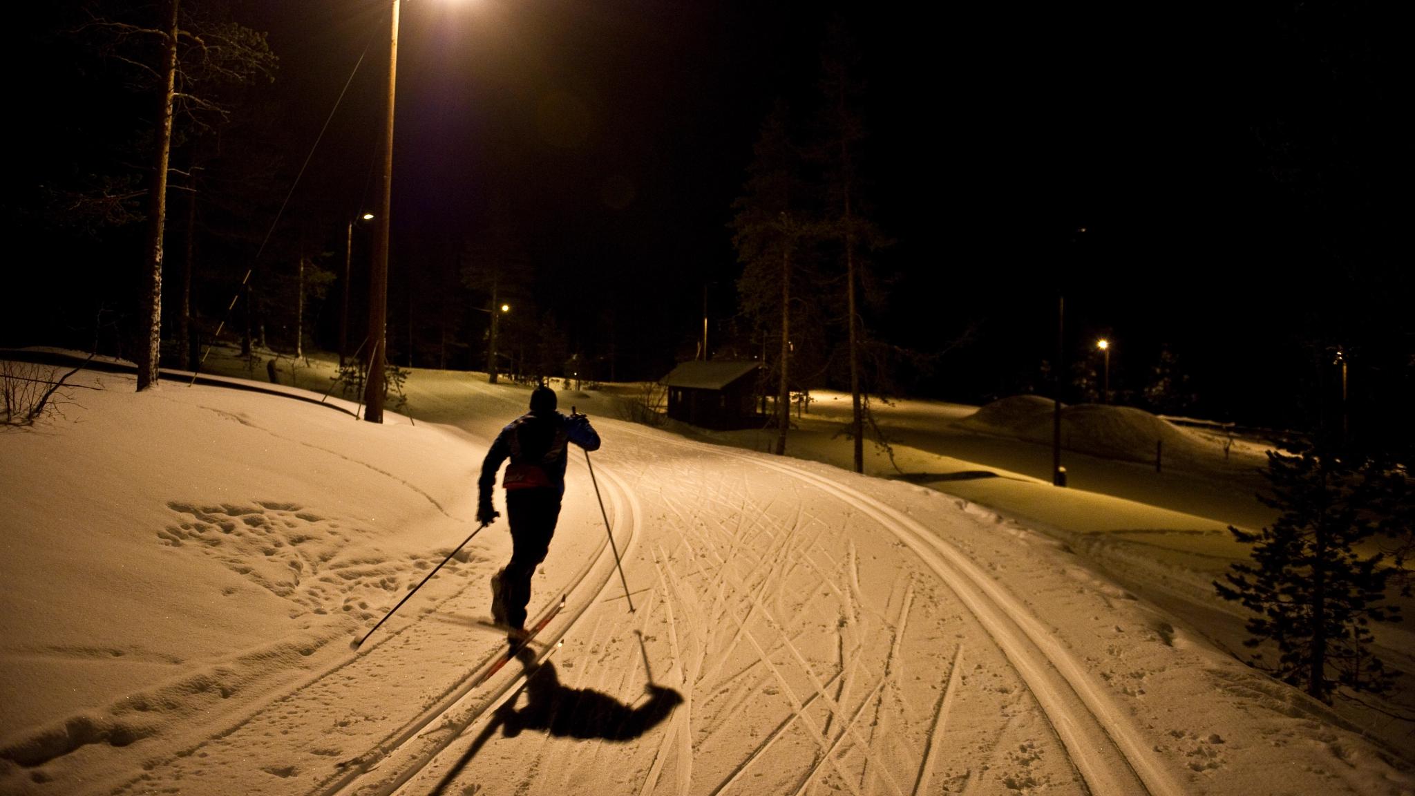Floodlit trails in Setesdal