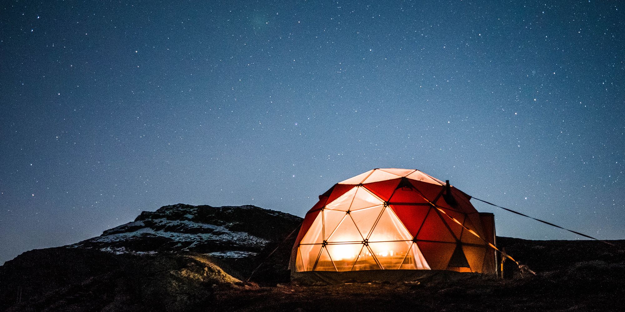 Trolltunga Sunset/Sunrise glampingtelt under stjernehimmelen