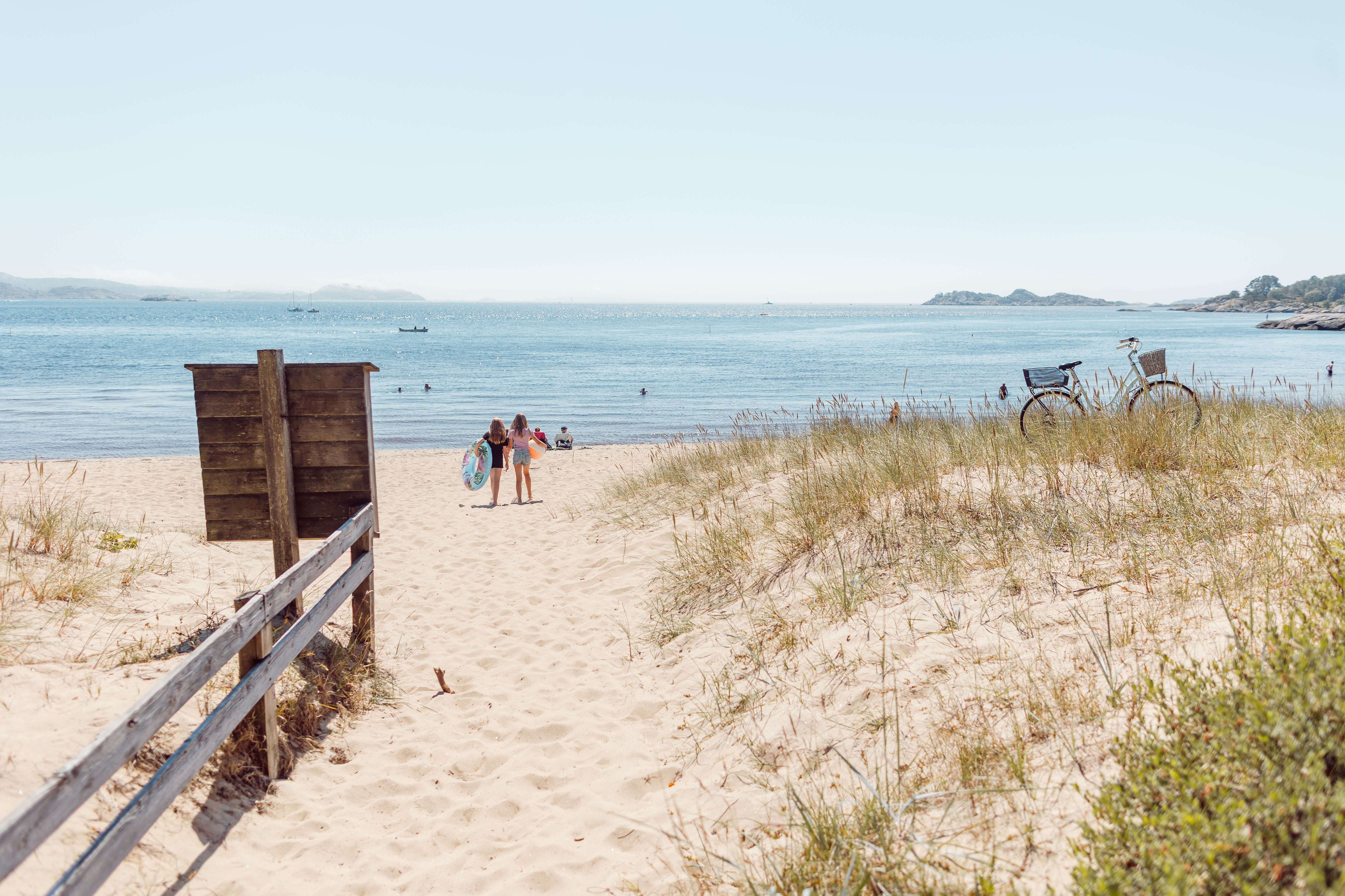 Sjøsanden beach in Mandal 