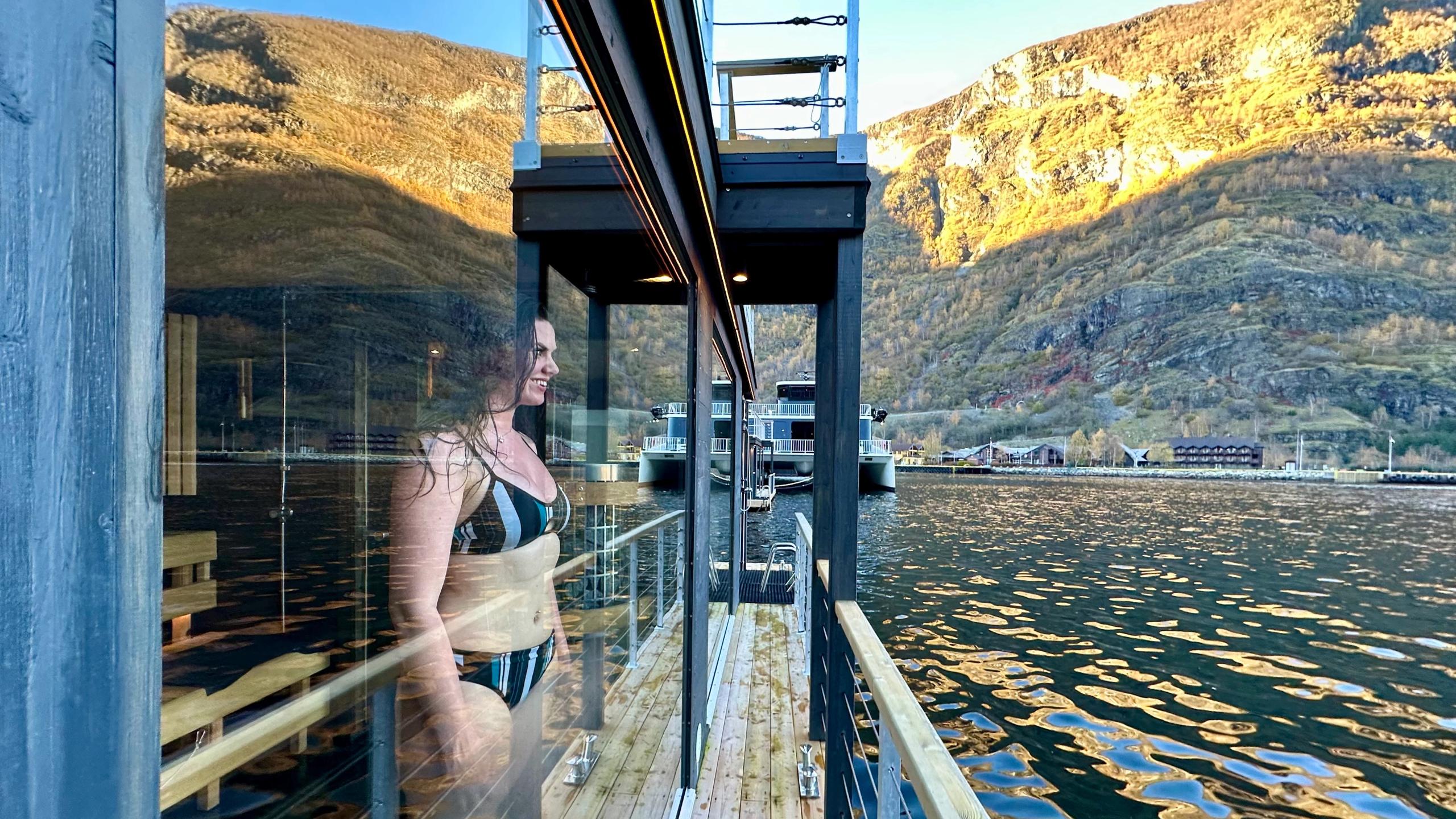 Sauna by the fjord