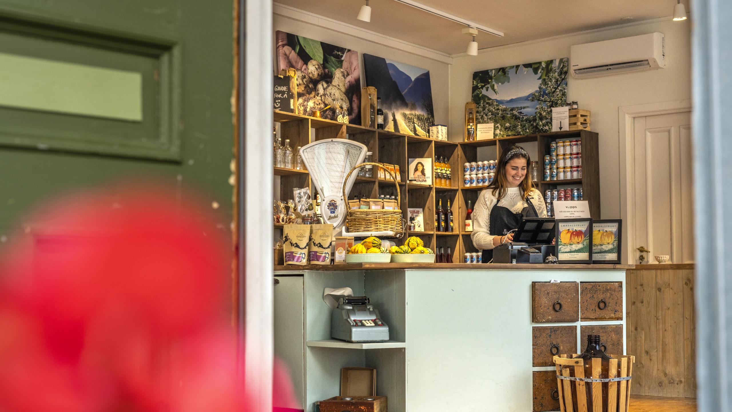 Cute little local shop in Lærdal, Fjord Norway