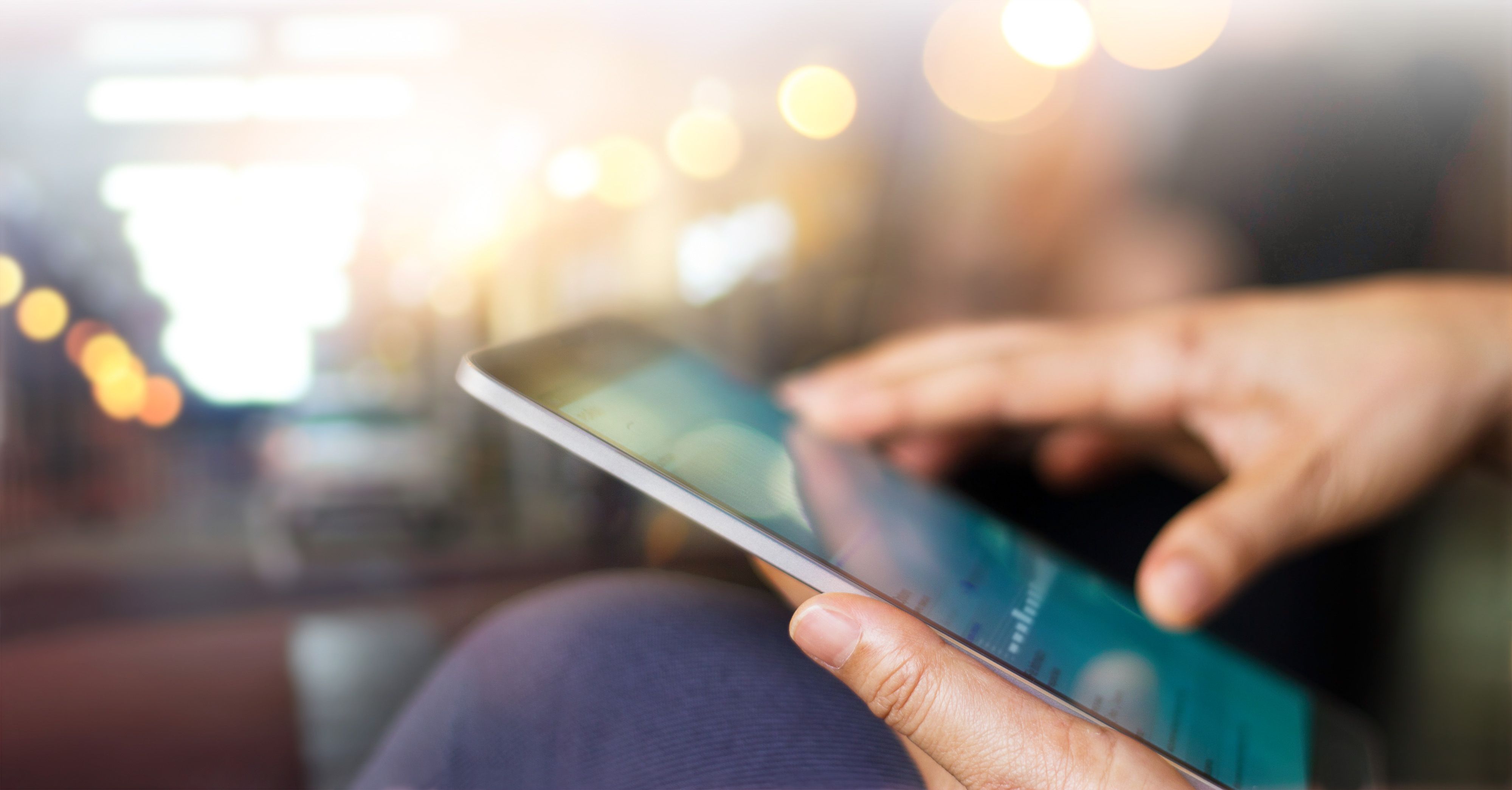 Holding a tablet