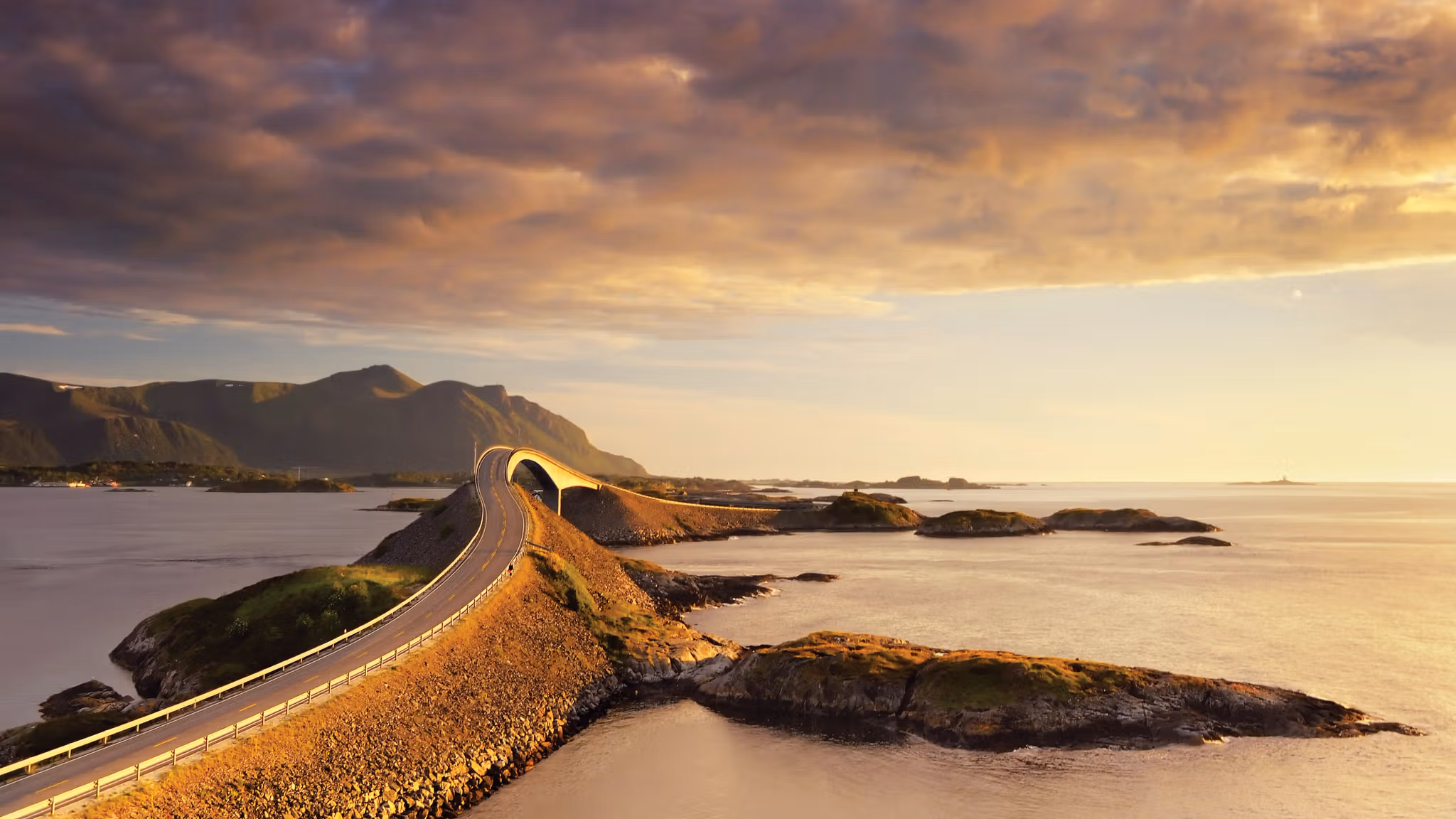 The Atlantic Road in Northwest, Fjord Norway