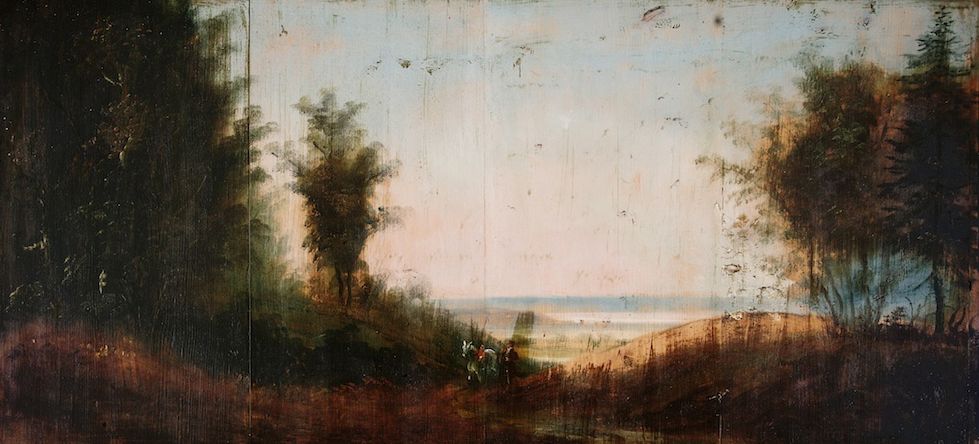 Maleriet Utsikt mot Mjøsa av Peder Balke på Peder Balke-Senteret på Østre Toten på Østlandet