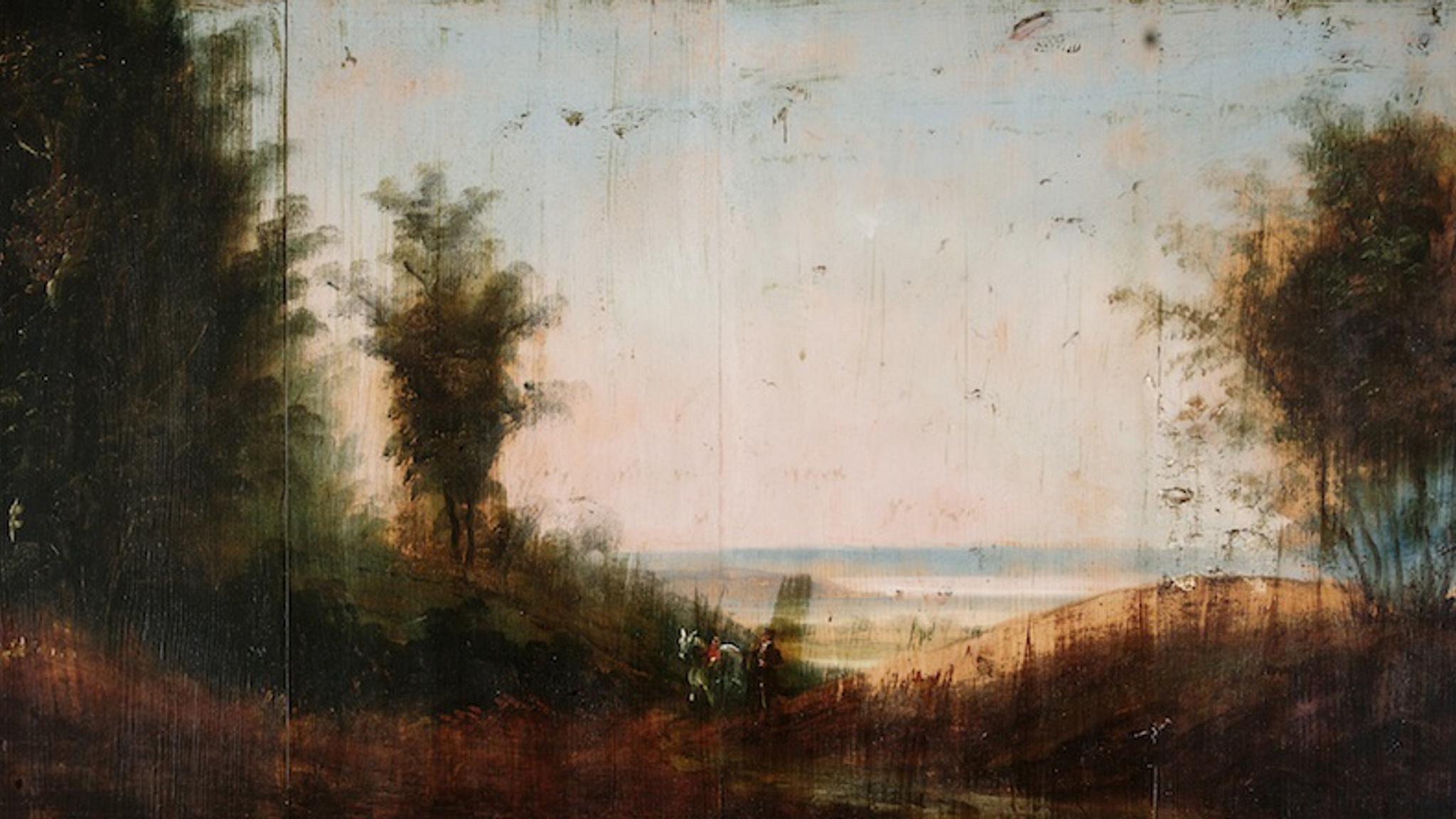Maleriet Utsikt mot Mjøsa av Peder Balke på Peder Balke-Senteret på Østre Toten på Østlandet