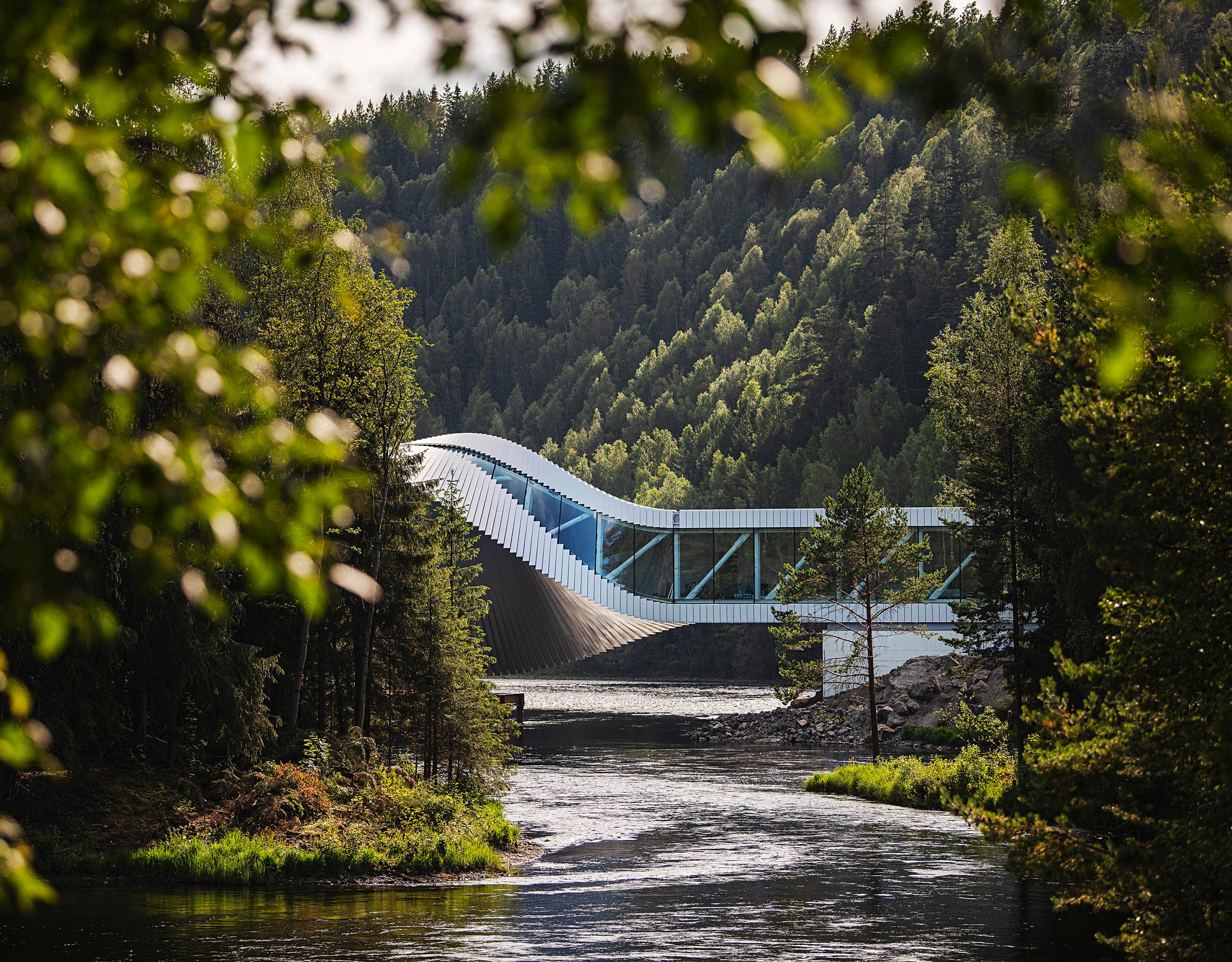 Museumsbygningen Thw Twist på Kistefos Museum i Hadeland, Norge
