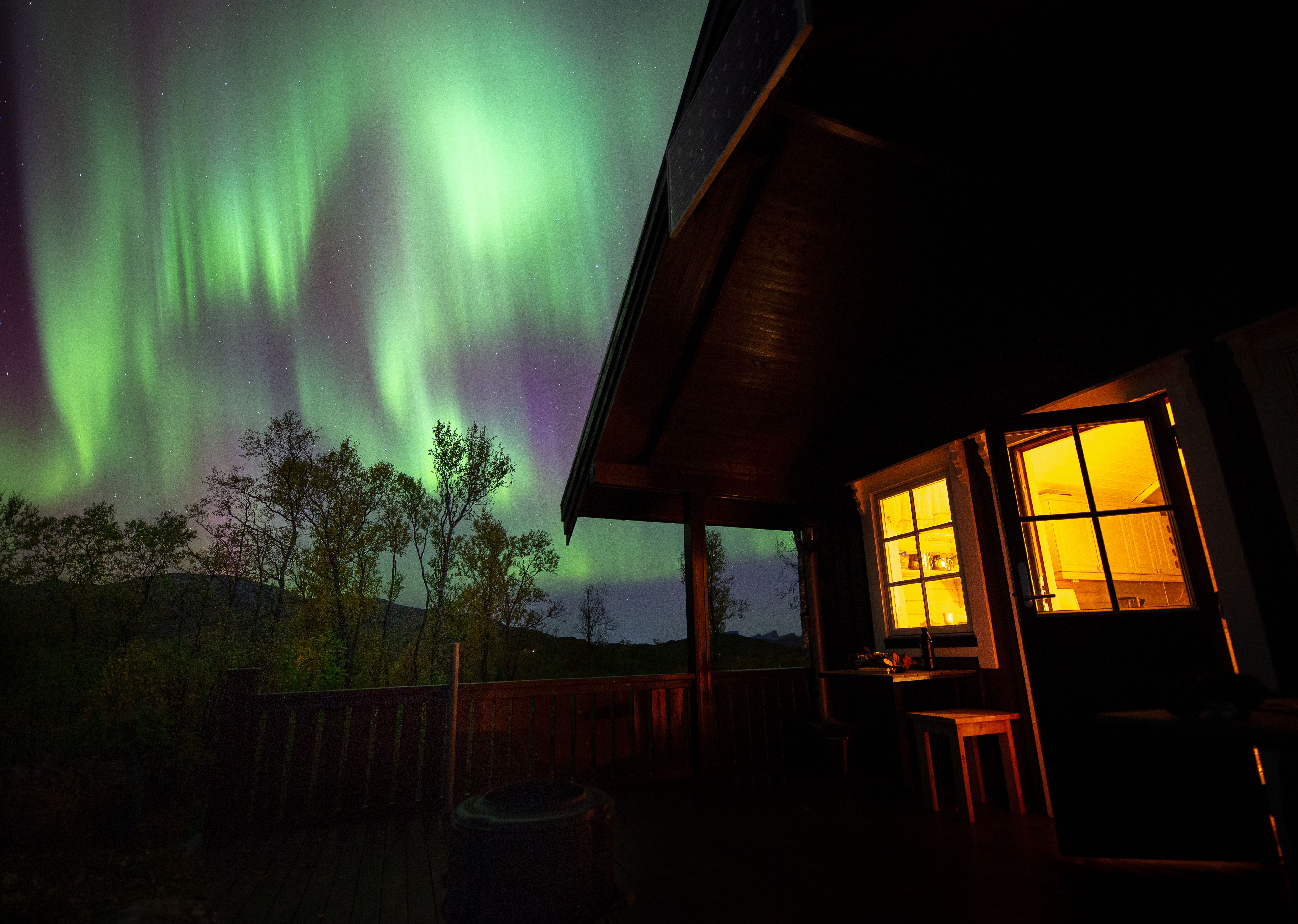 Northern lights in Senja