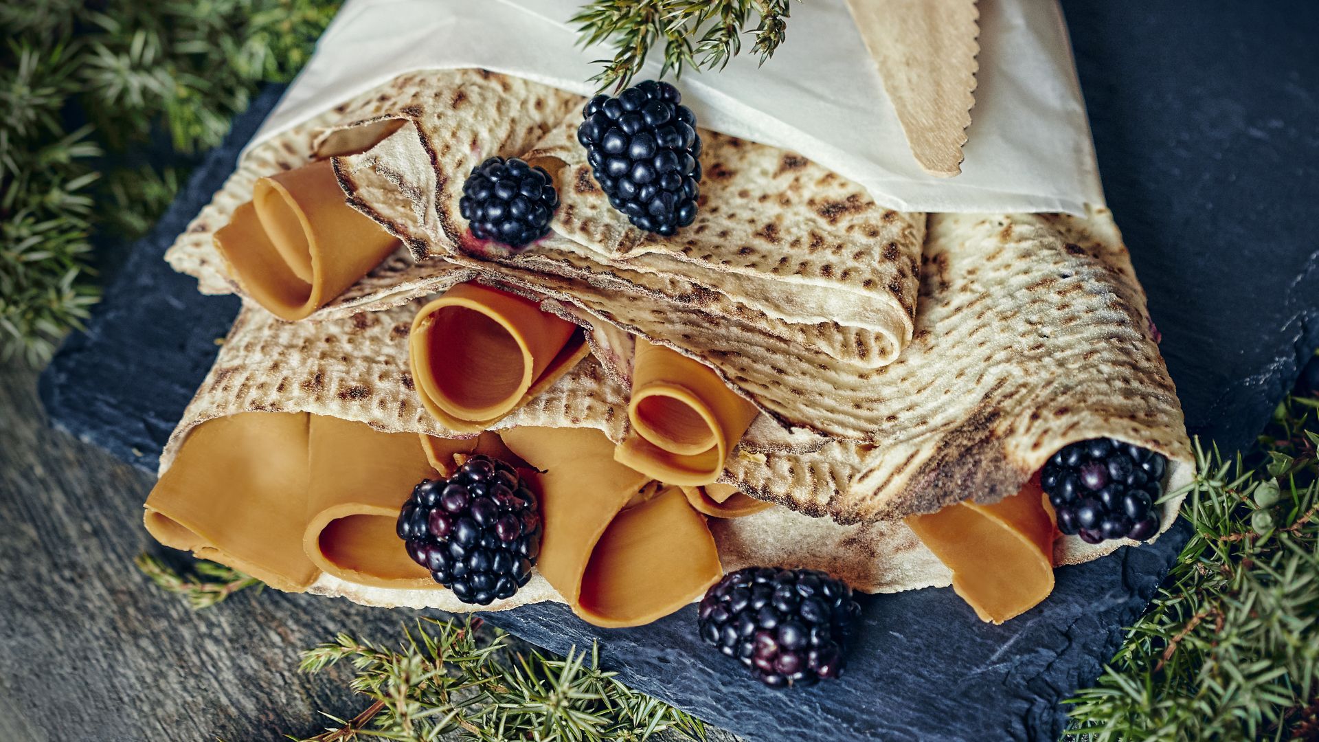 Lefse med brunost