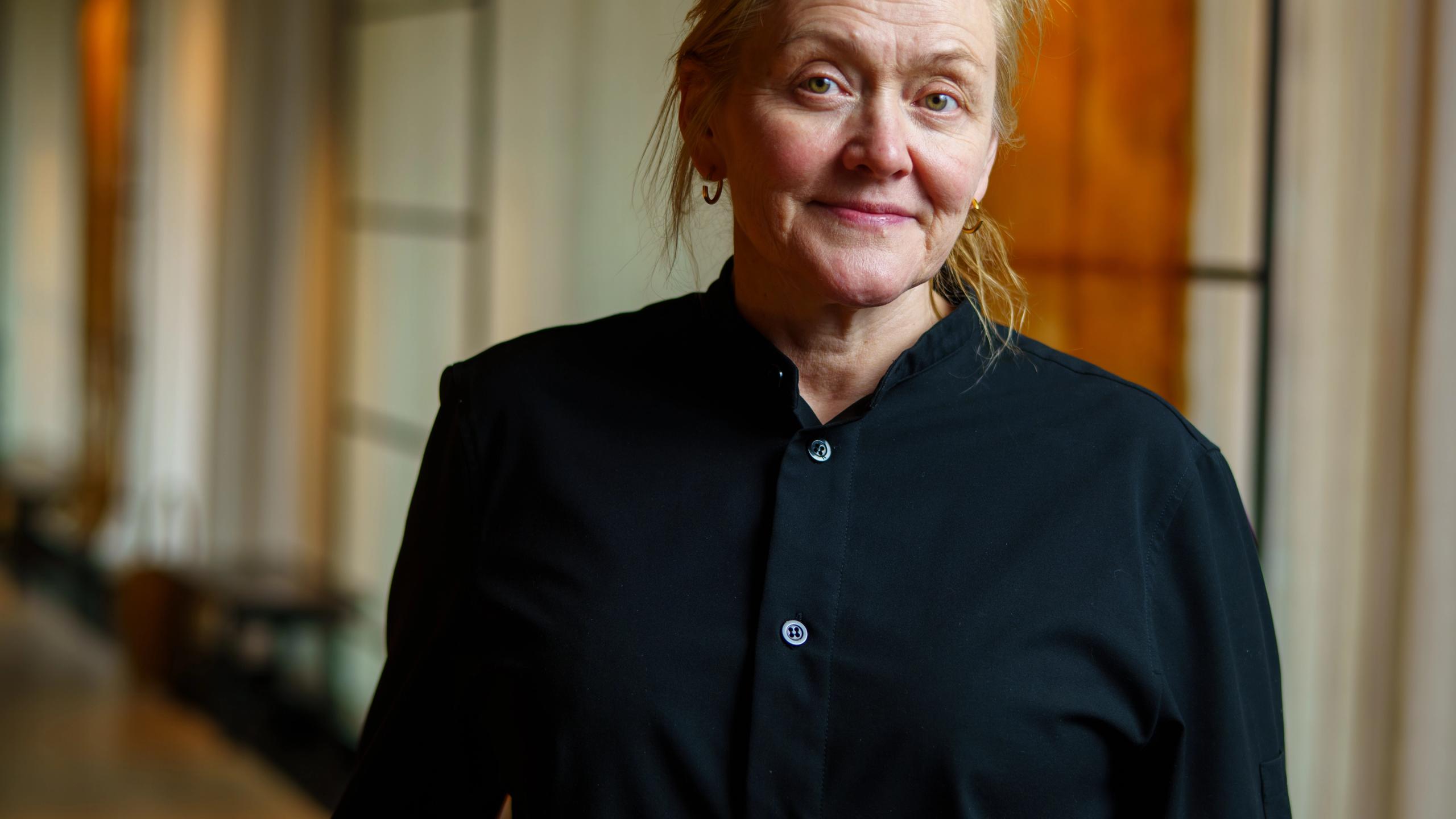 Portrett av Heidi Bjerkan på Credo restaurant i Oslo.