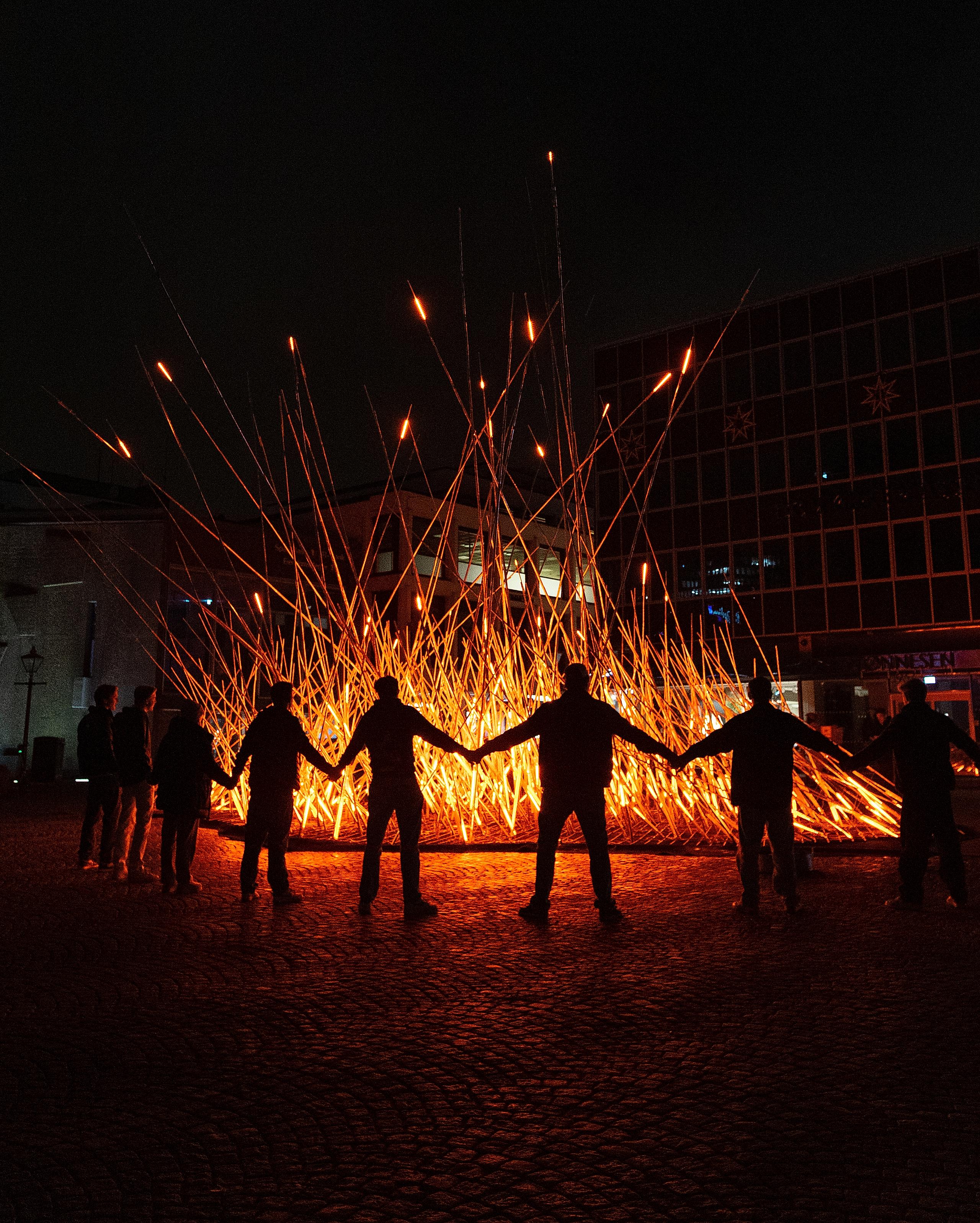 Glød light festival in Stavanger, Southern Norway