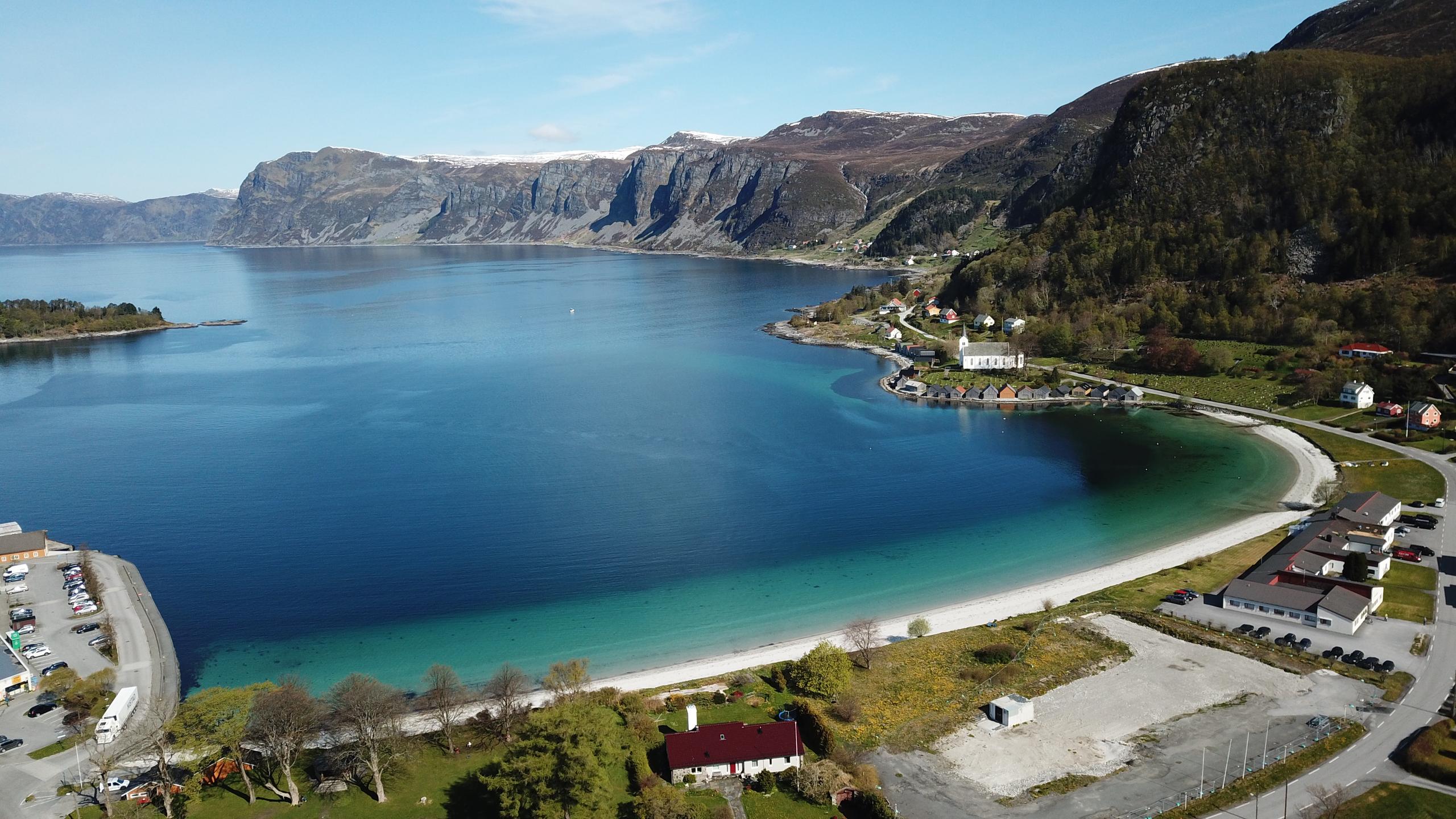 Seljesanden i Selje i Nordfjord på Vestlandet