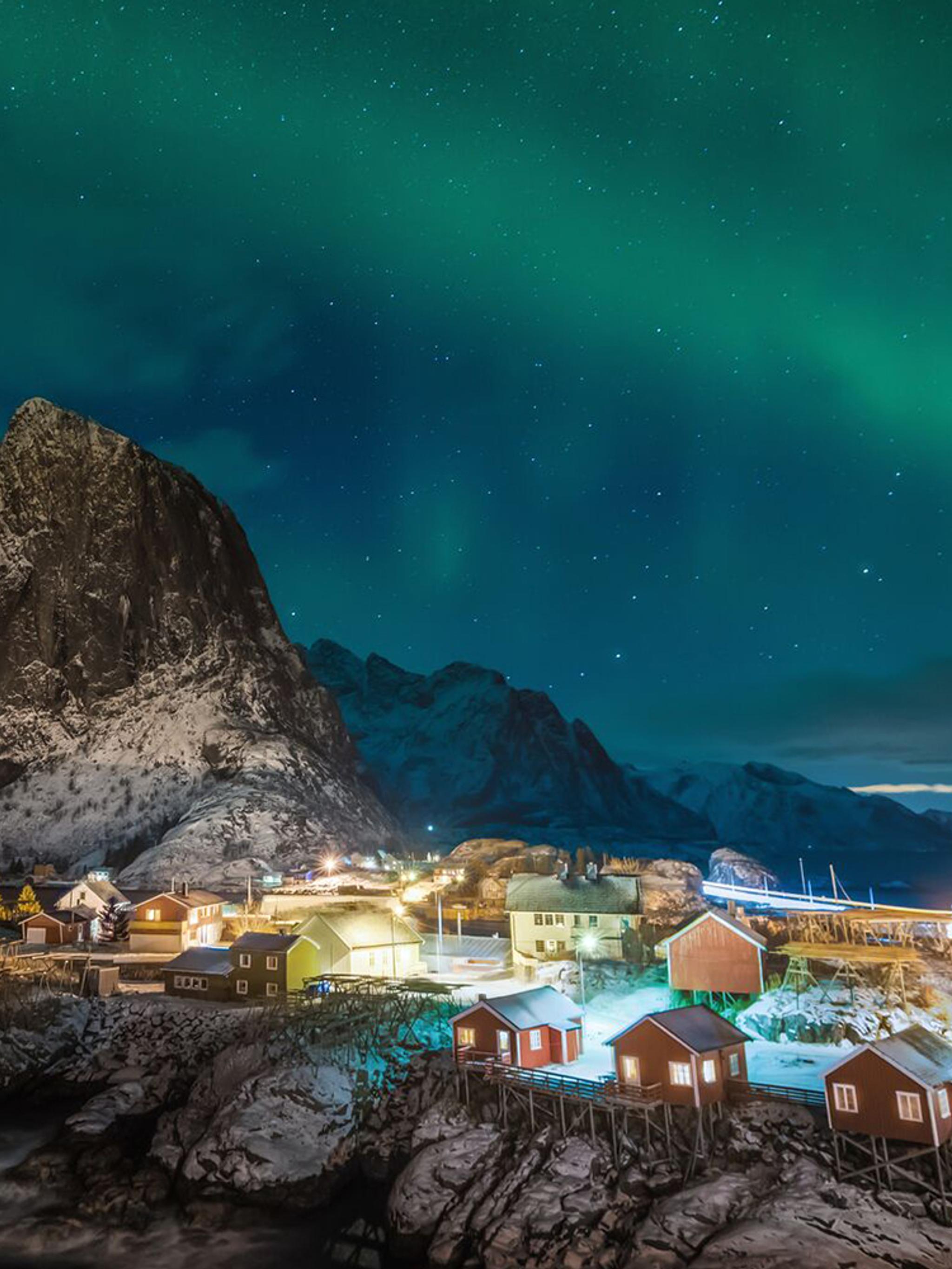 Northern Lights over the Lofoten Islands