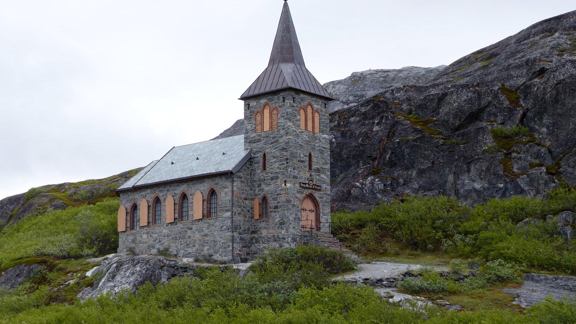 Oscar II's steinkapell fra 1869 i Pasvikdalen