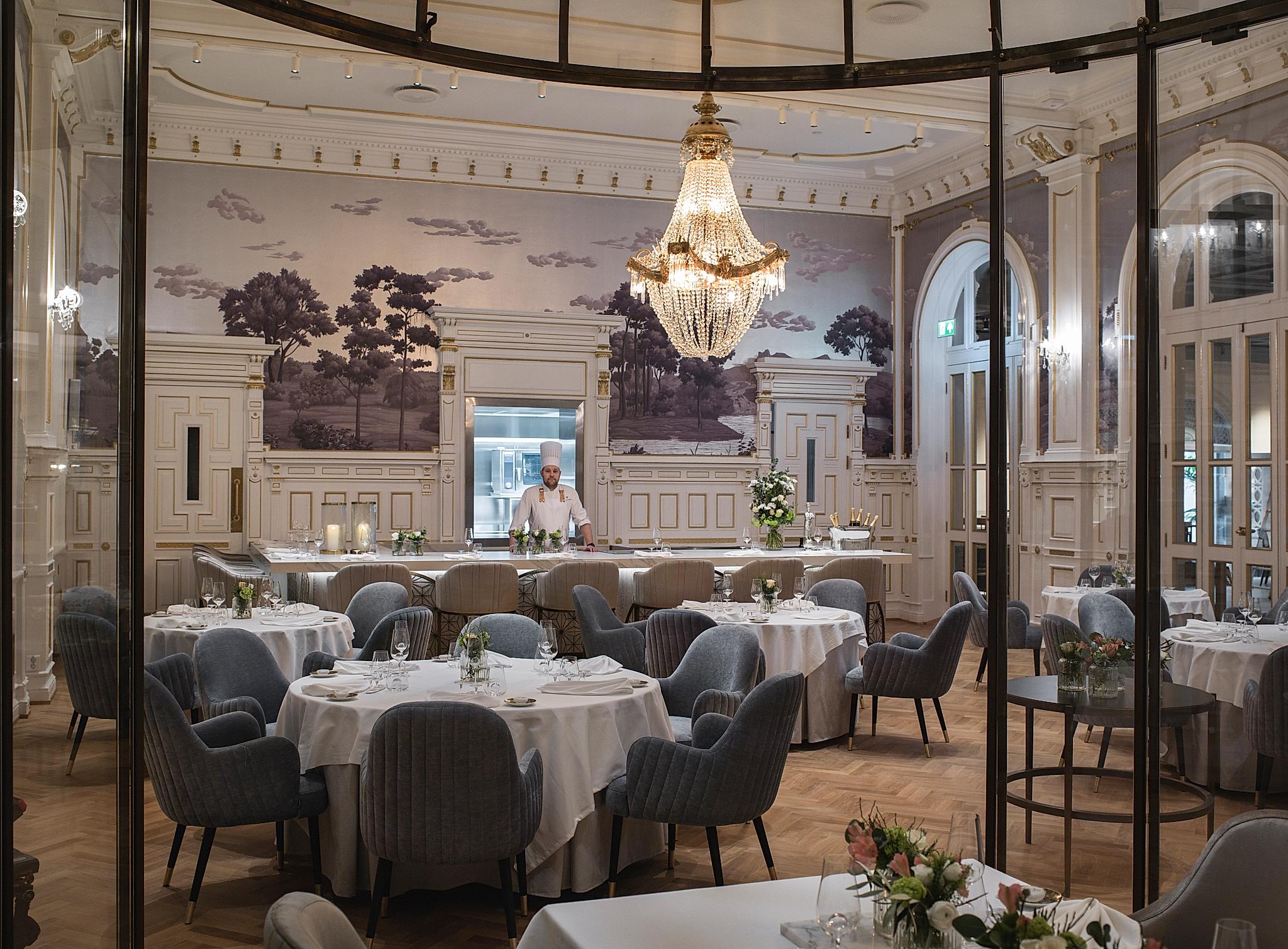 Interior image of Speilsalen restaurant at Britannia Hotel in Trondheim, Trøndelag