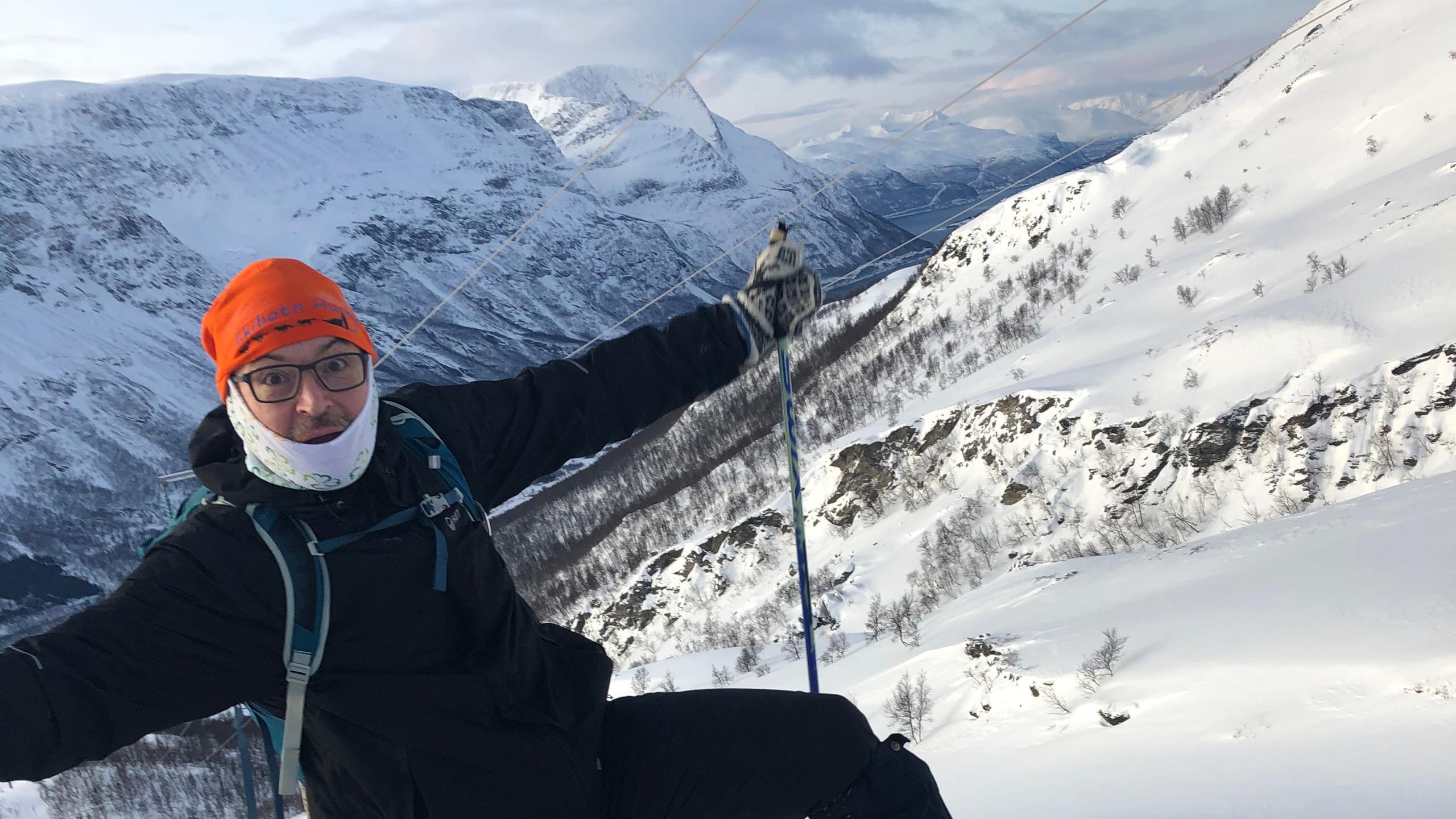 Svein Oddvar Leiros, a local in Lyngenfjord in Northern Norway