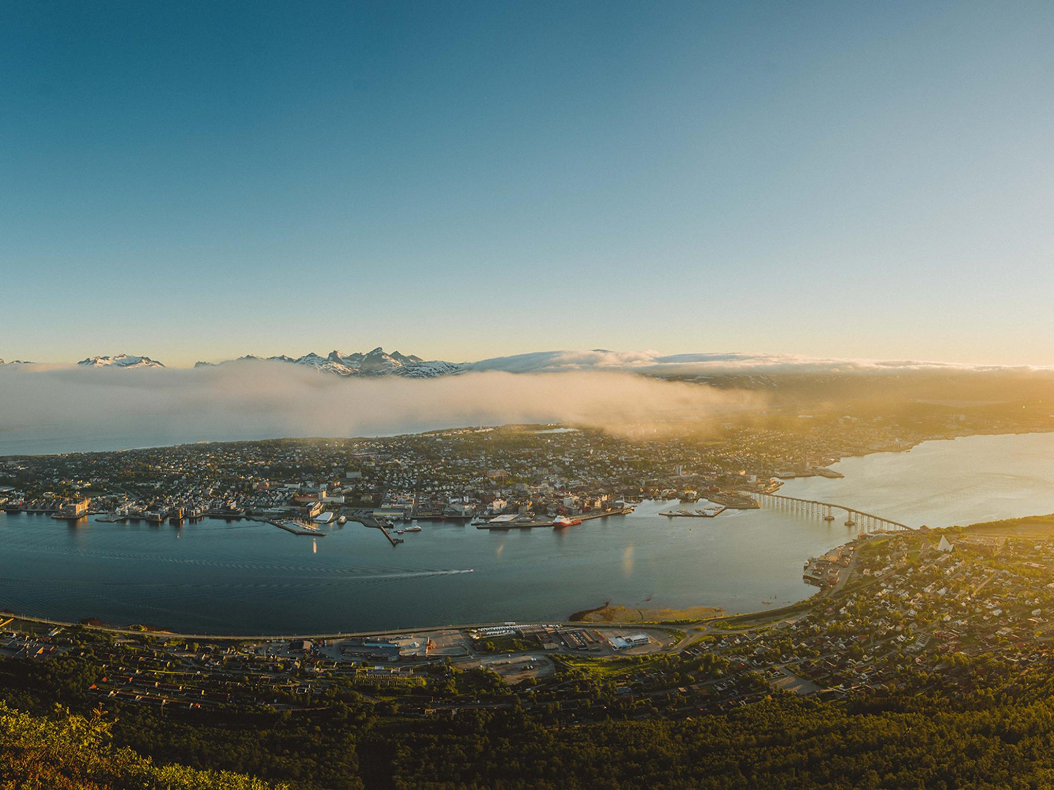 Panorama of Tromsø in Northern Norway