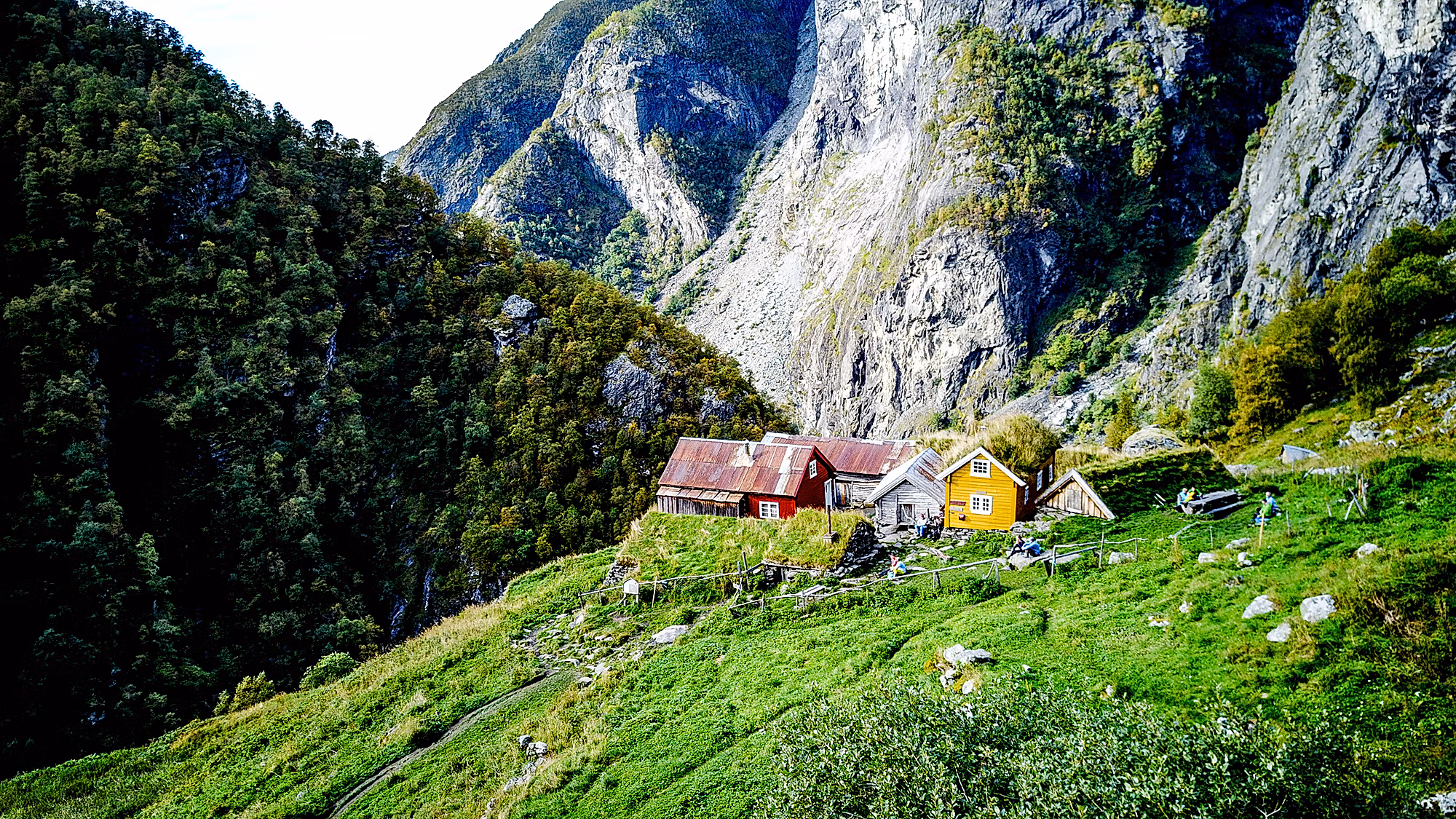 En gård i Aurlandsdalen på Vestlandet