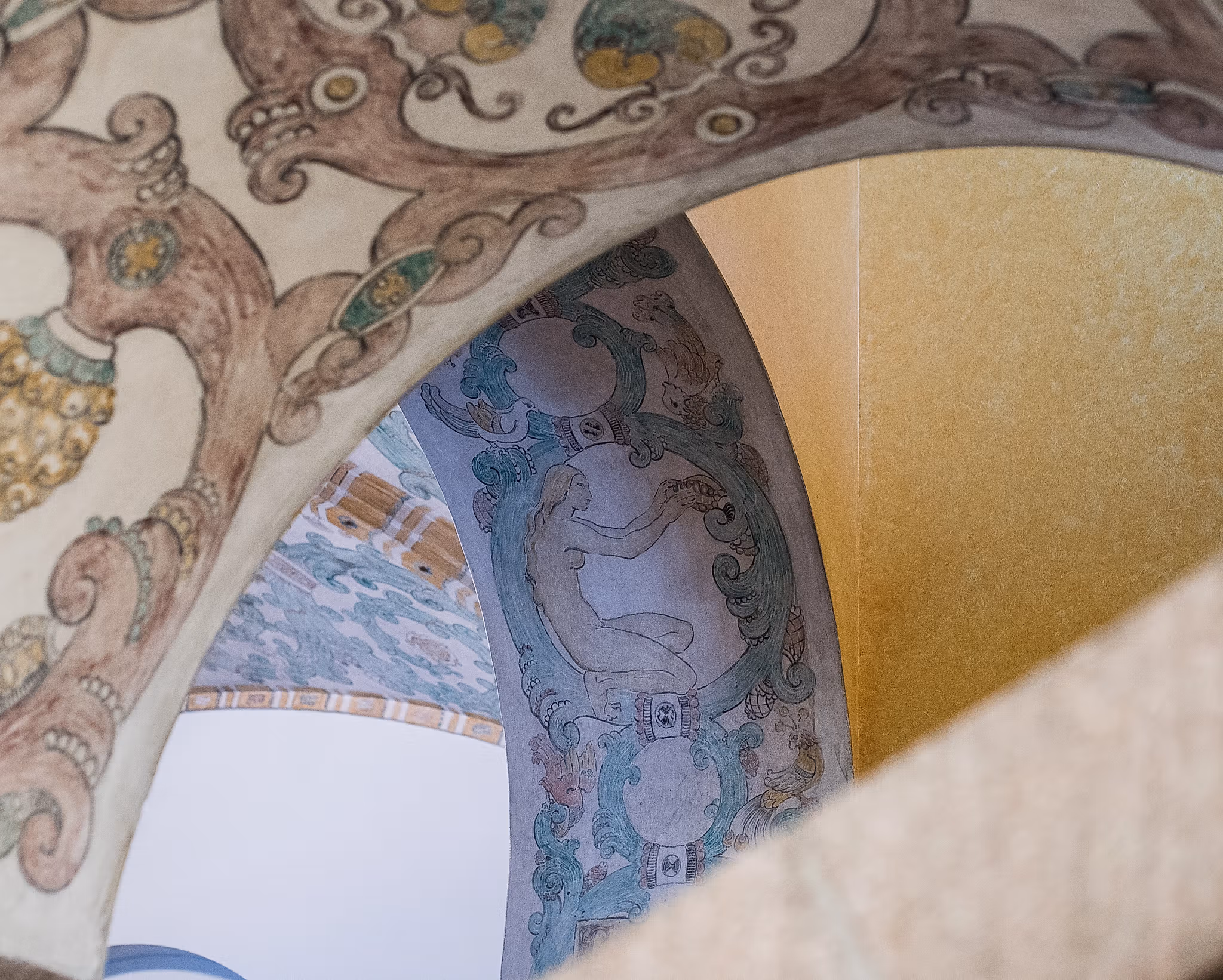 Details of the beautiful interior of the sophisticated National Library at Solli Plass in Oslo.