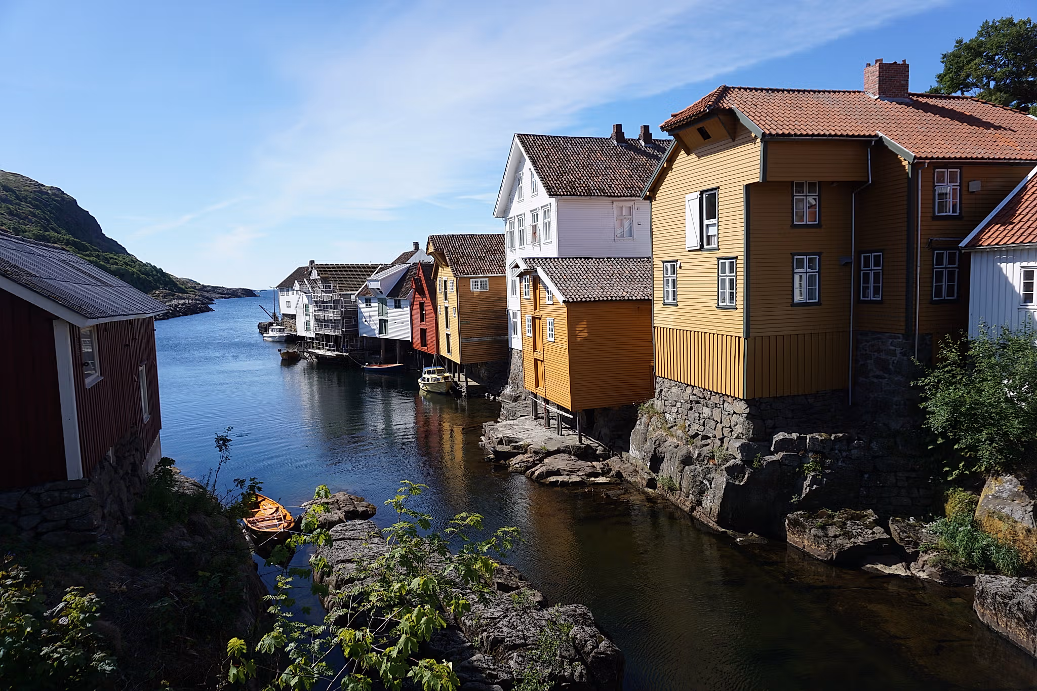 The village Sogndalstrand in Rogaland in the Stavanger region, Fjord Norway