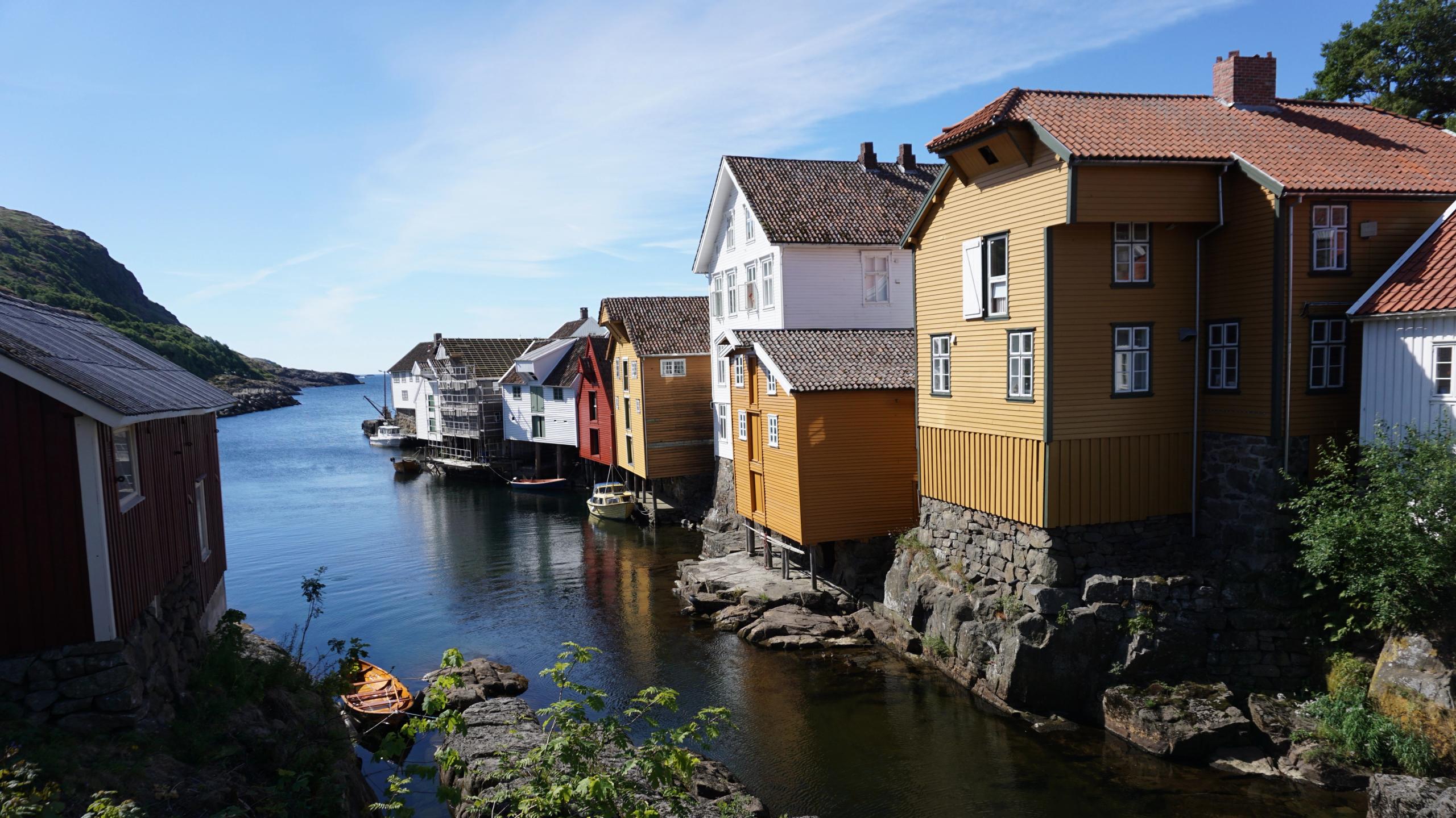 Det sjarmerende tettstedet Sogndalstrand i Rogaland på Sørvestlandet
