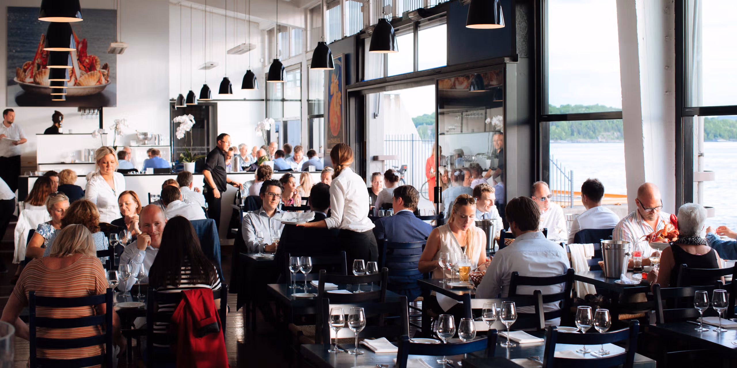 Mat og drikke på Solsiden Restaurant i Oslo på Østlandet