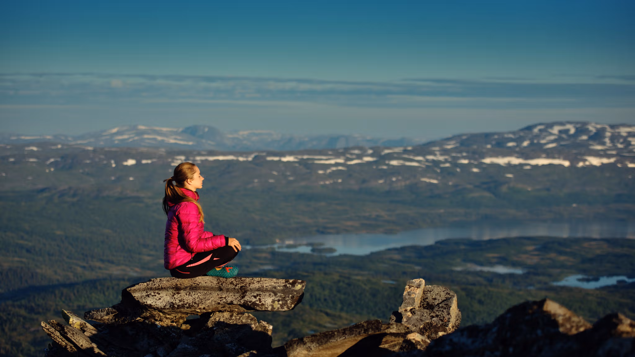 Utsikt fra fjellet Dærga i Børgefjell nasjonalpark i Namdalen, Trøndelag